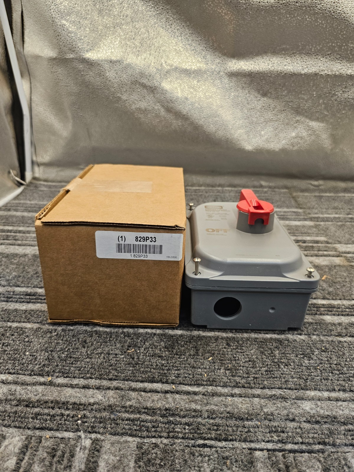 HUBBELL HBLDS30 CIRCUIT-LOCK Disconnect Switch Type 4X 30Amp 600VAC Max
