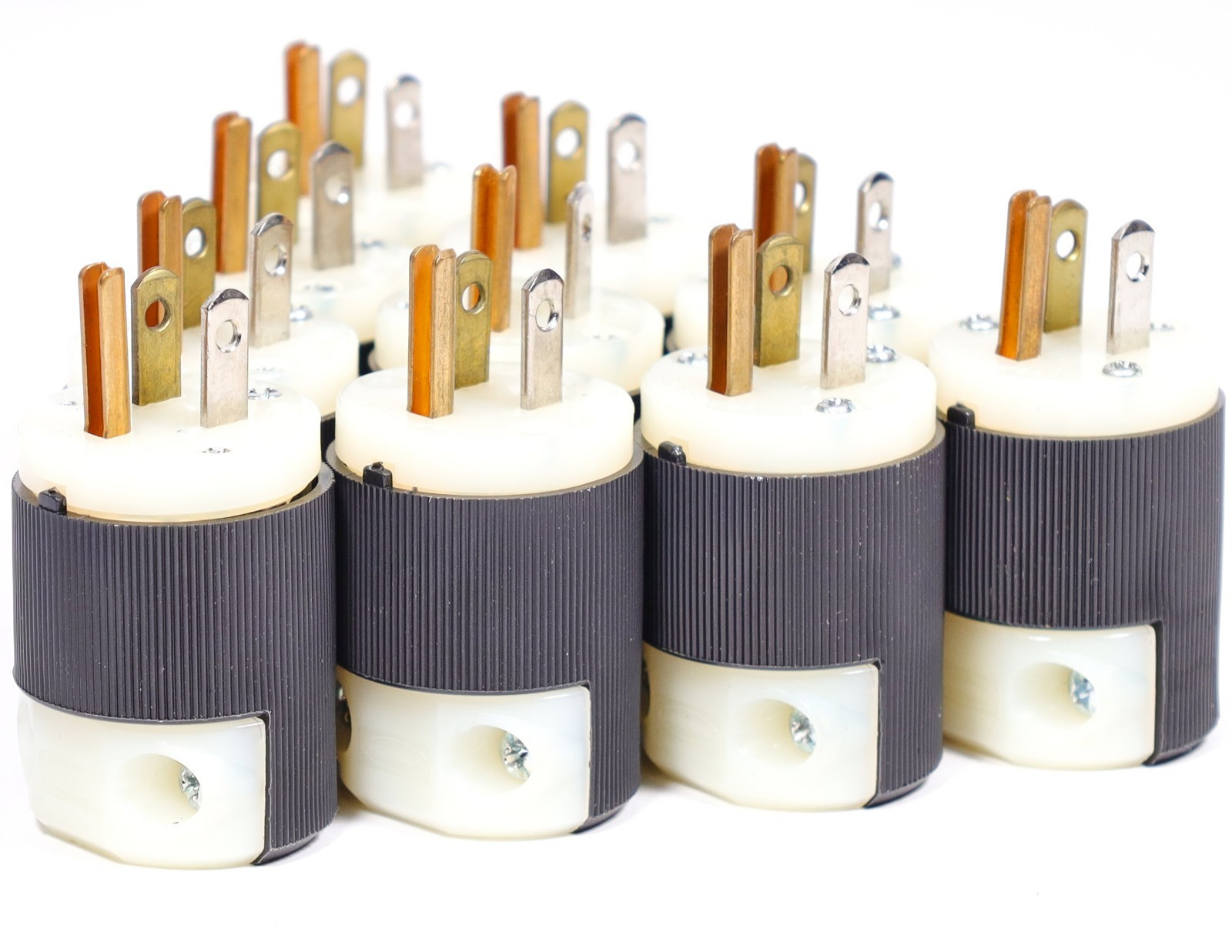 (Lot of 10) Hubbell HBL5266C AC Male NEMA 5-15P 15A 125V Plug