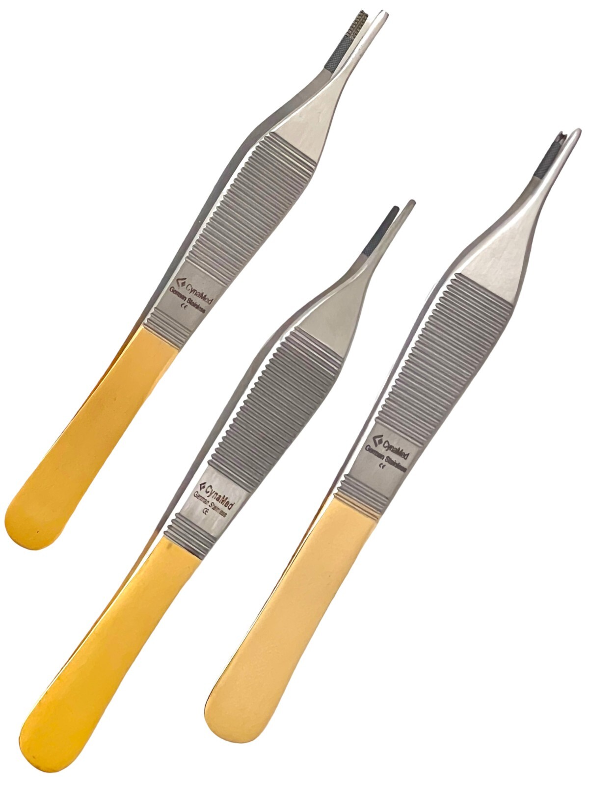 German T/C Adson Tissue Forceps 1×2 Rat Tooth,Brown ,Serrated Teeth Surgical Ins