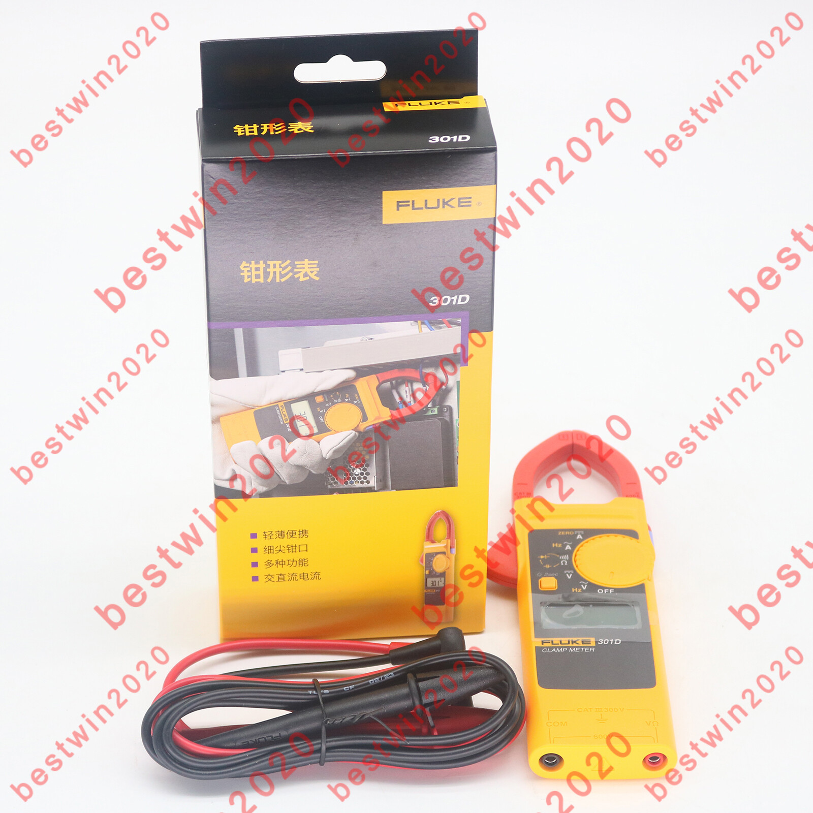 ONE New Fluke 301D DC Digital Clamp Meter Voltage Tester Multitester FREE SHIP