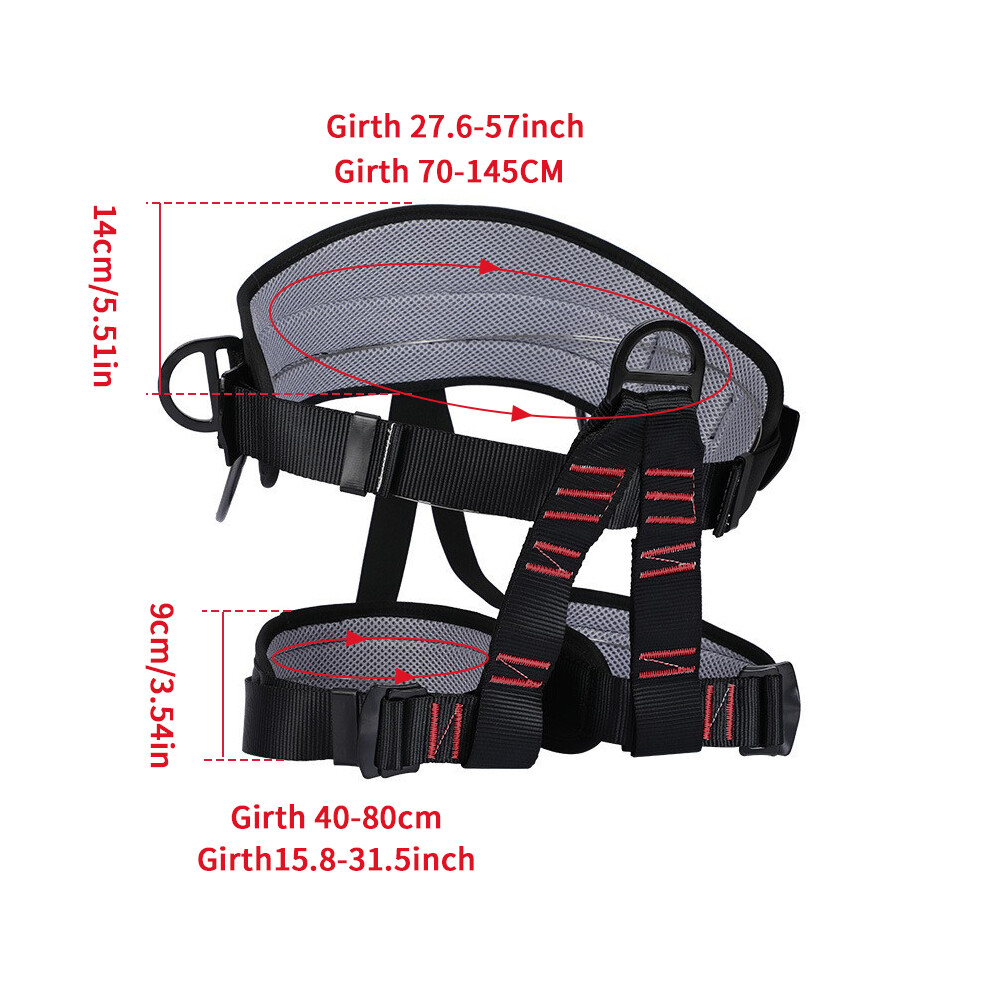 Rock Climbing Harness Strap Falling Protection Heavy Duty 25kN Harness Outdoor