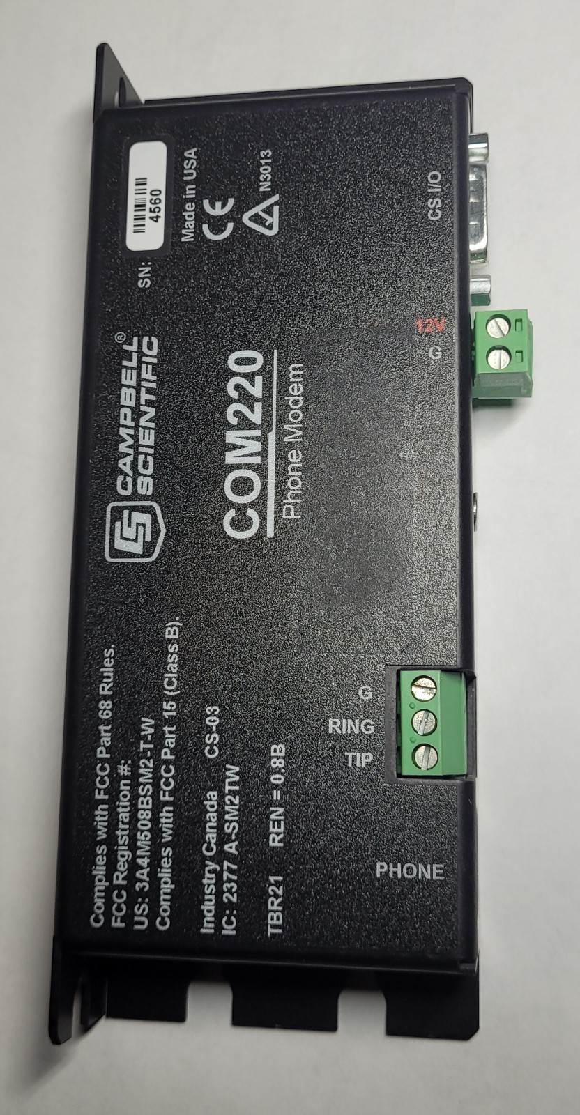 Campbell Scientific COM220 Phone Modem