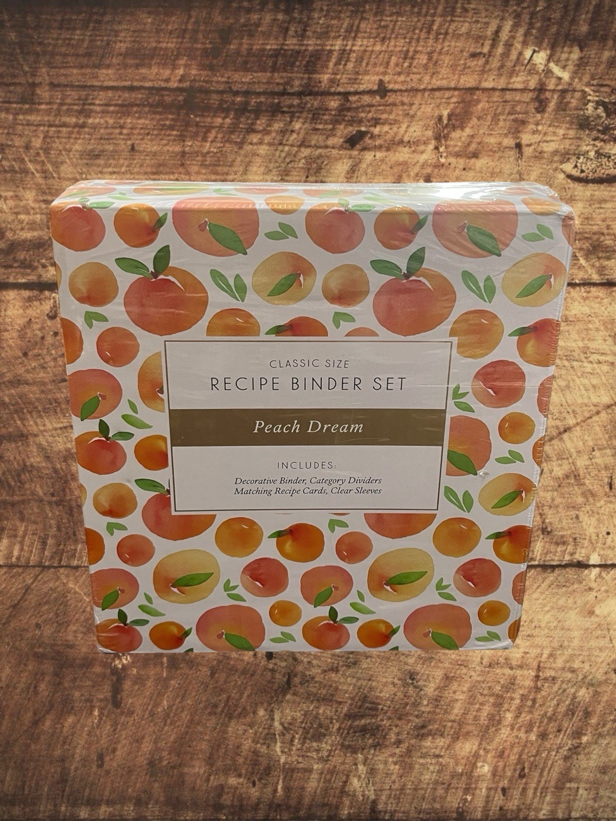 Jot & Mark Classic Size Recipe Binder Set Peach Dream
