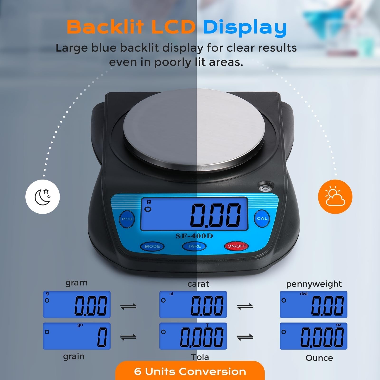Bonvoisin Digital Lab Scale 600g x 0.01g Precision Electronic Balance