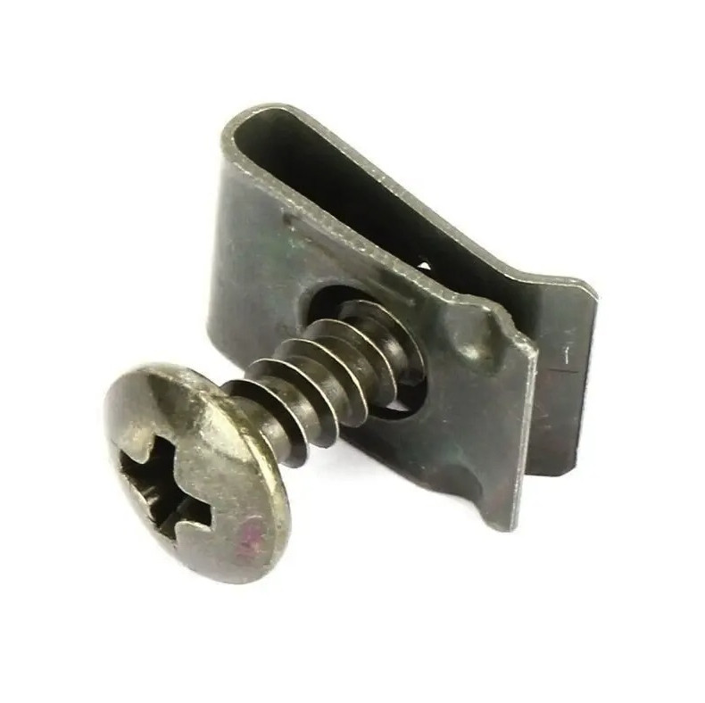 50pcs Car U-Type Clip Screw Fastener Set Metal Anti Rust Panel Fixing – NEW