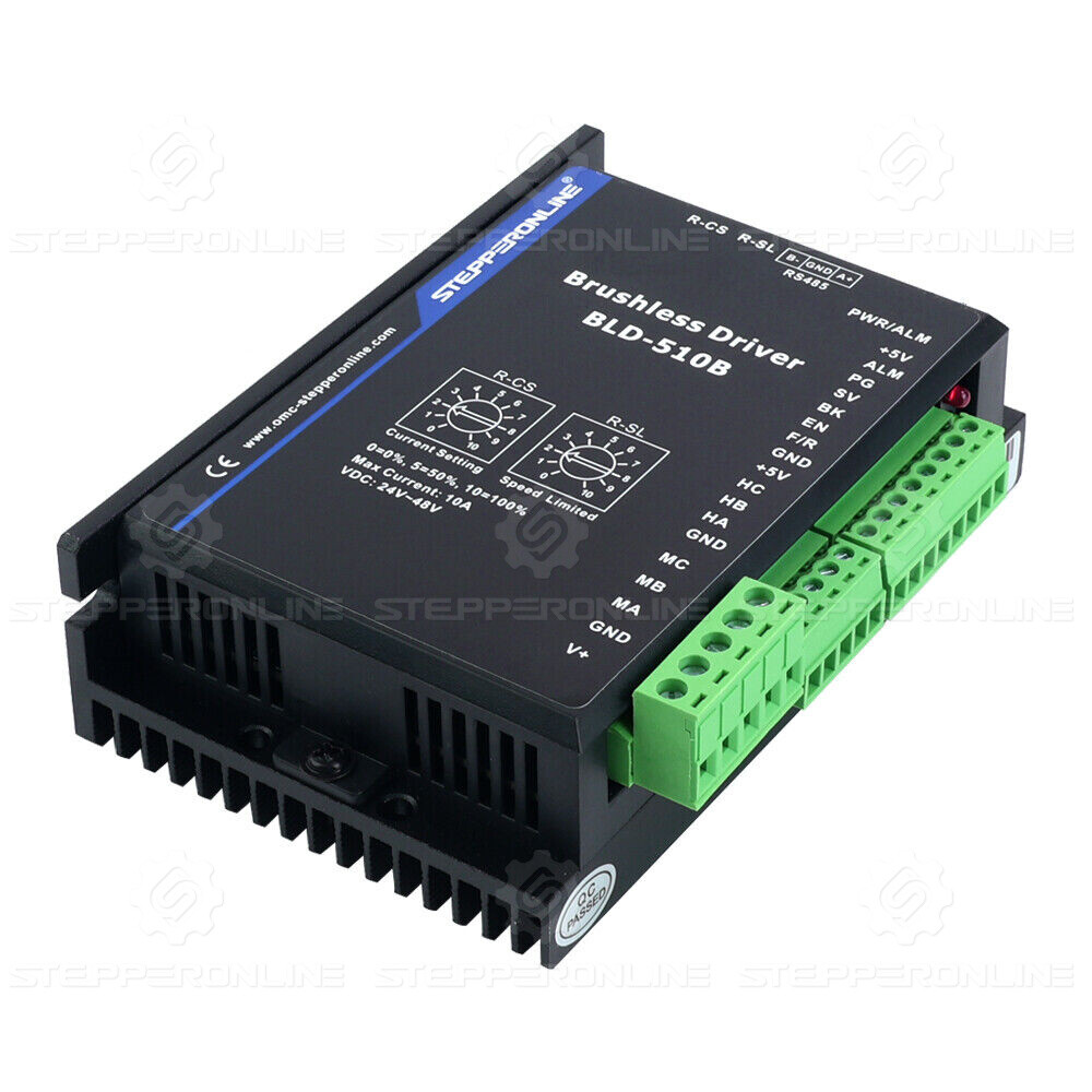 Brushless BLDC DC Motor Driver 3-phase 12-48VDC Max 15.0A 400W BLD-510B