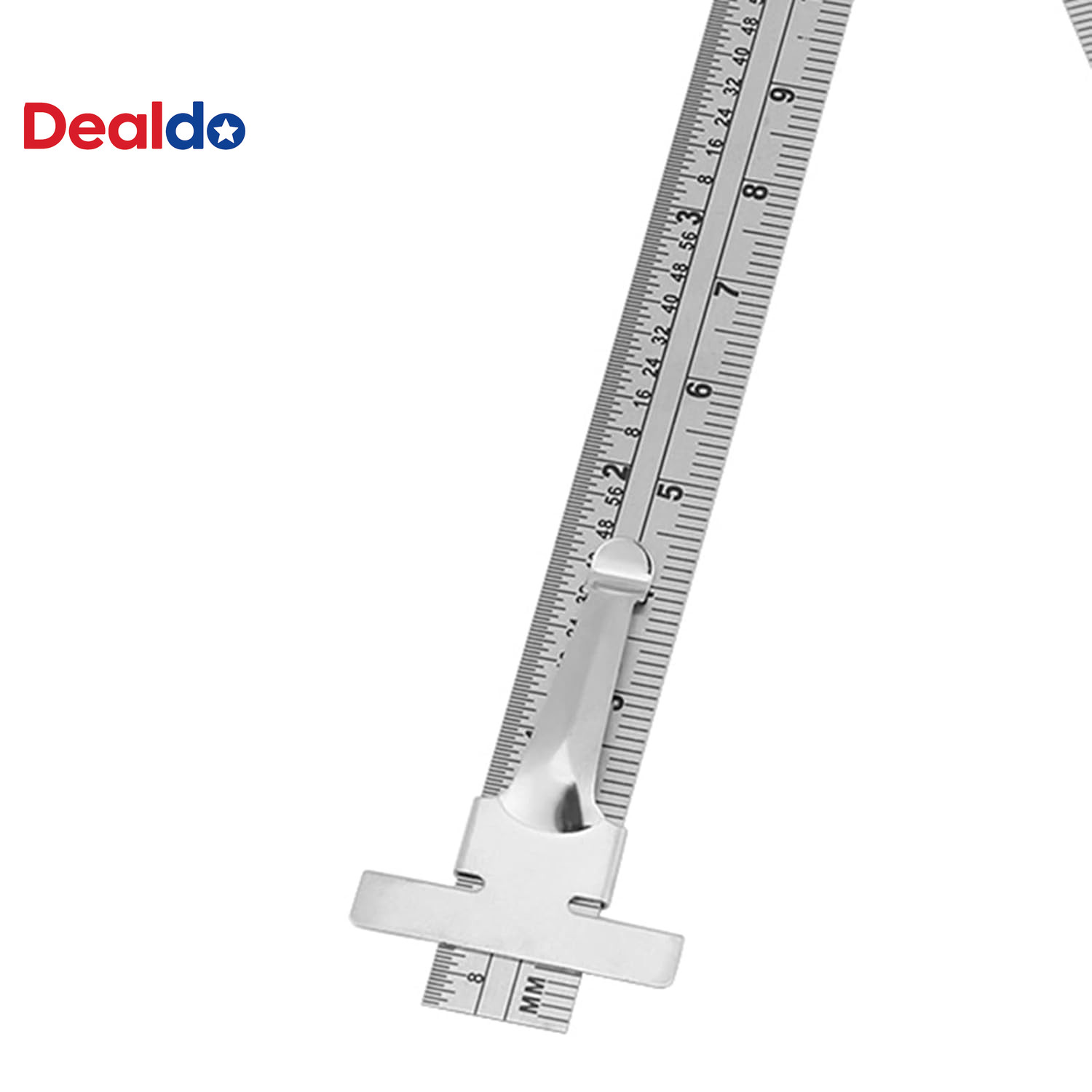Stainless Steel Taper Gauge Metric Inch Precision Gap Depth Measuring Ruler