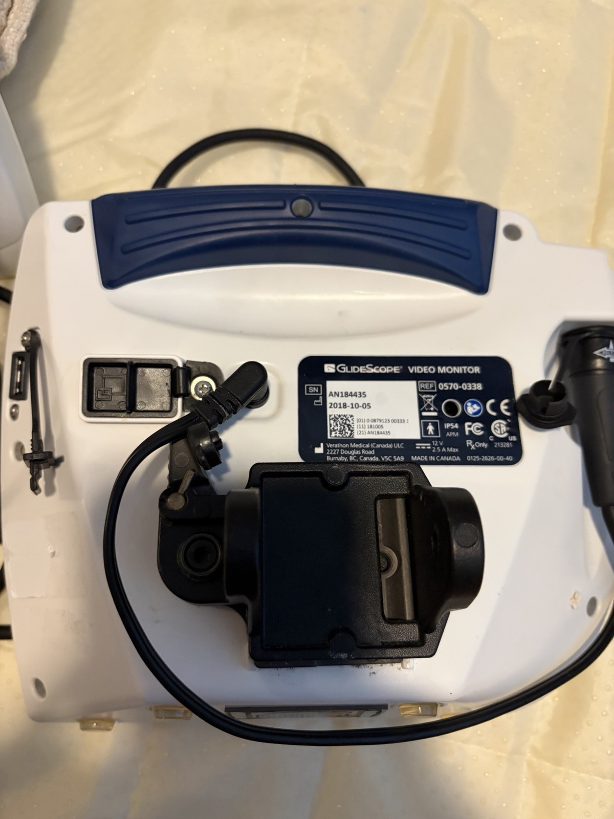 3x GlideScope Monitors w/ Camera Probe Parts/Repair Tested