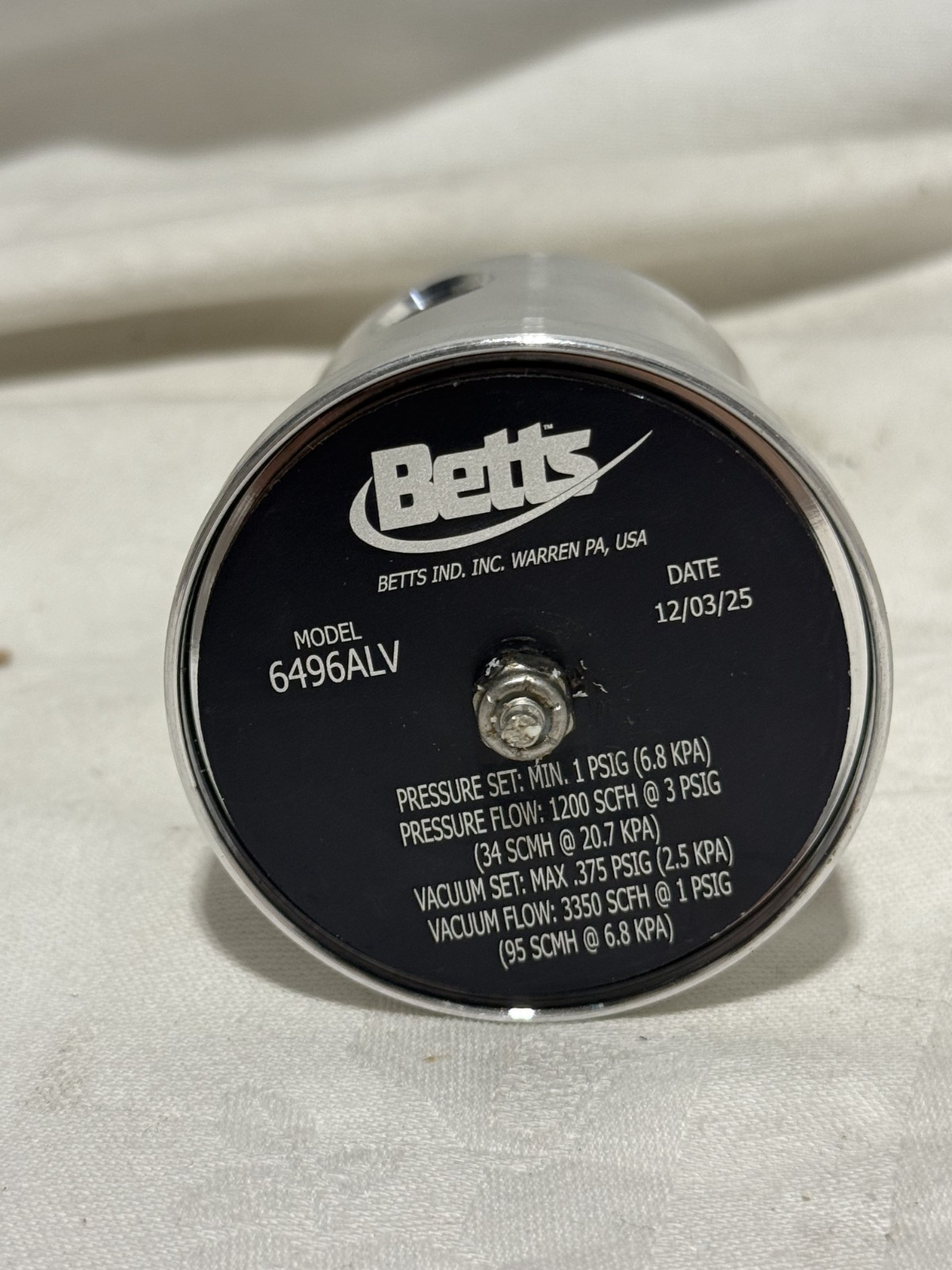 Betts Industrial Inc. 6496ALV , 406 Style Normal, Aluminum Pressure Vacuum Vent