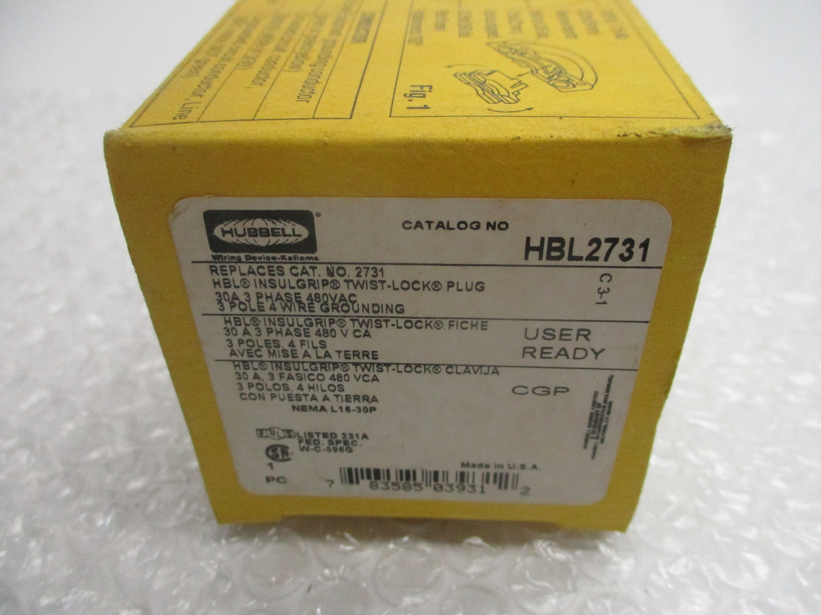 HUBBELL HBL2731 PLUG NSMP