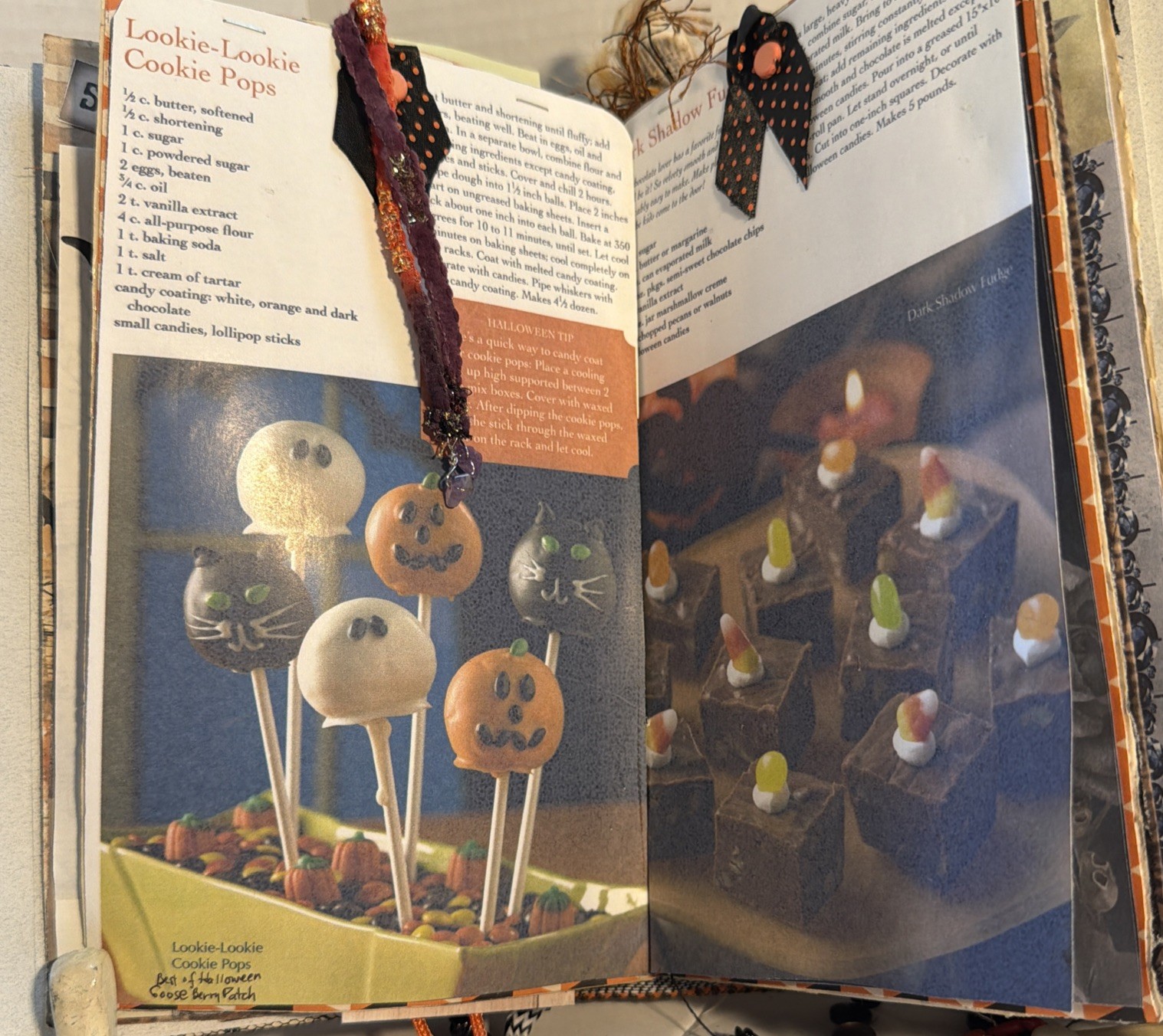 Junk Journal Halloween Spellbound Scary Tales Handmade Memory Note Book 74 Pages