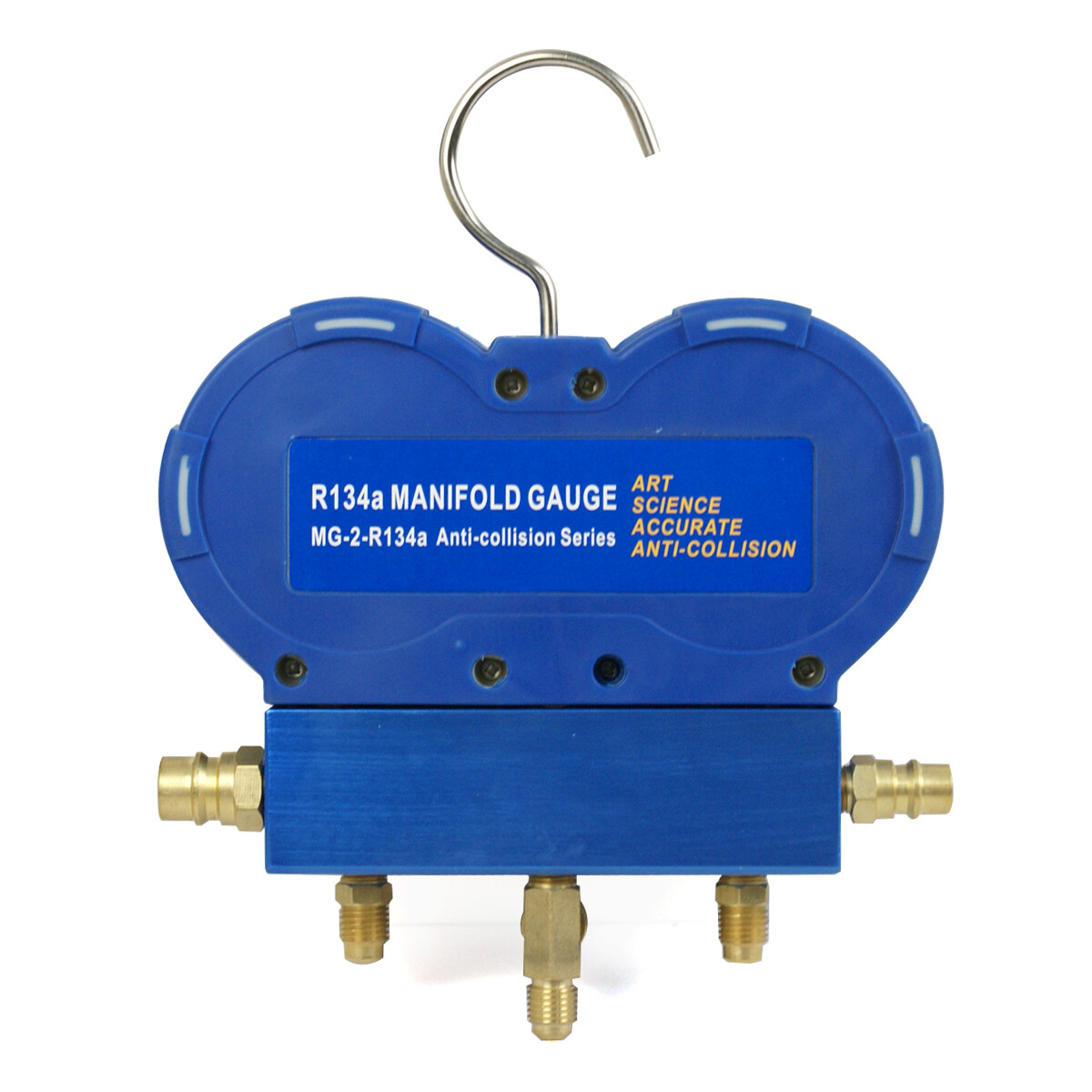 Air Refrigeration Kit HVAC A/C R134A R410A R22 AC Manifold Gauge Set Brass