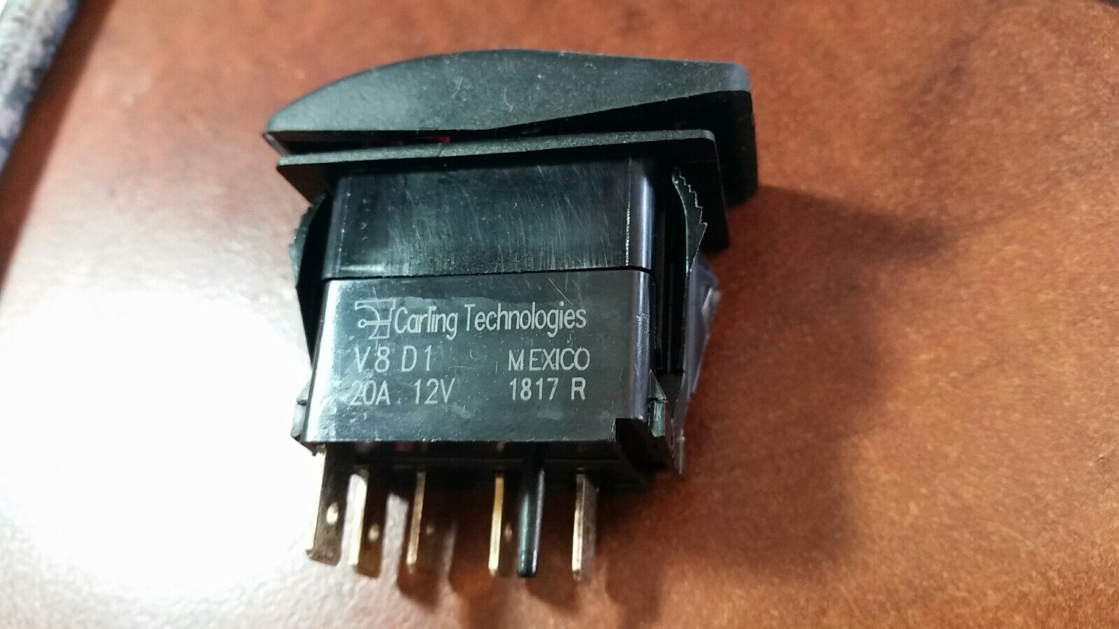 Genuine Onan Cummins 308-1062 Generator Rocker Start Stop Switch amber light