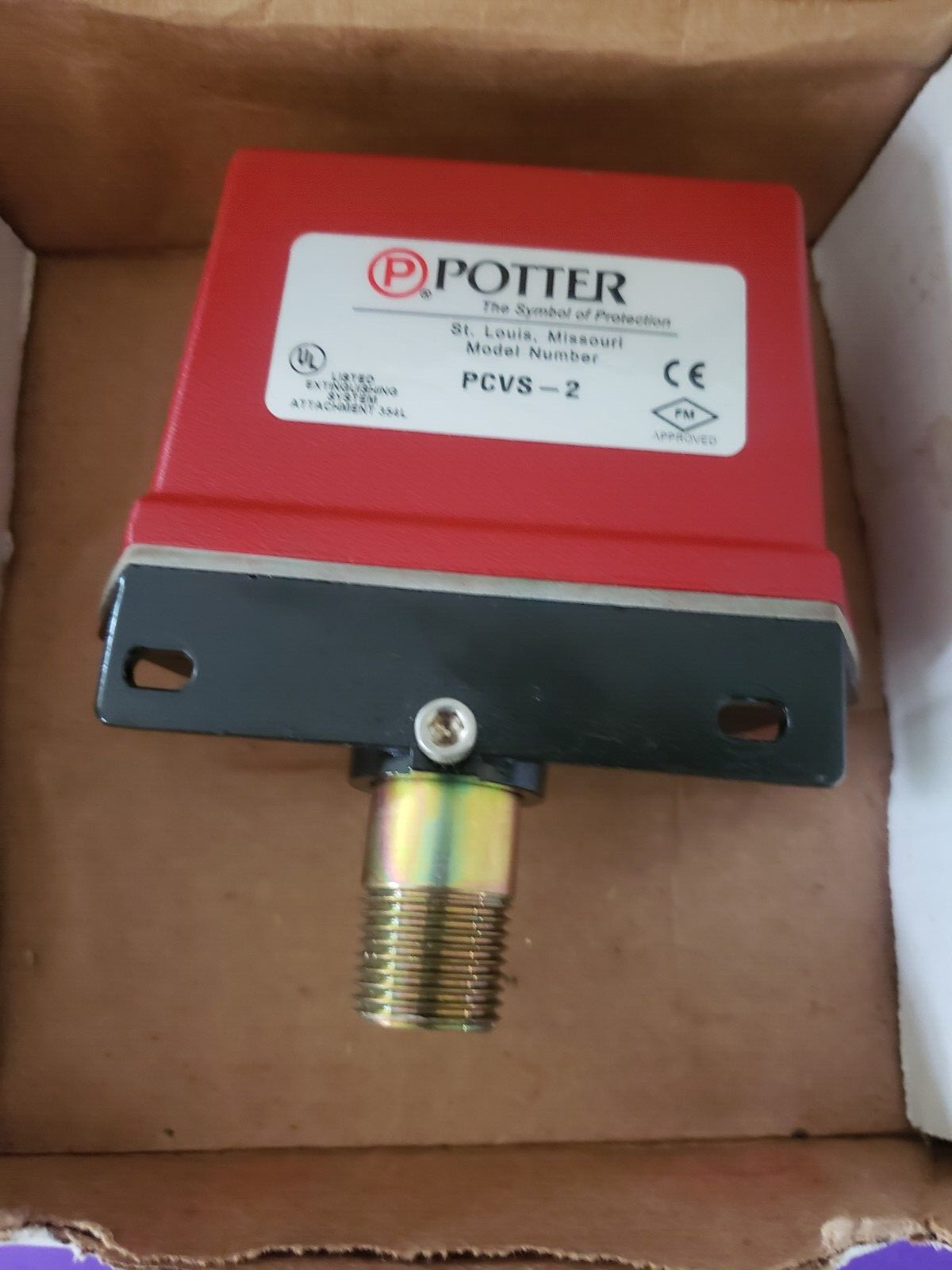 Potter Electric Signal Control Valve Supervisory Switch PCVS Series PCVS-2