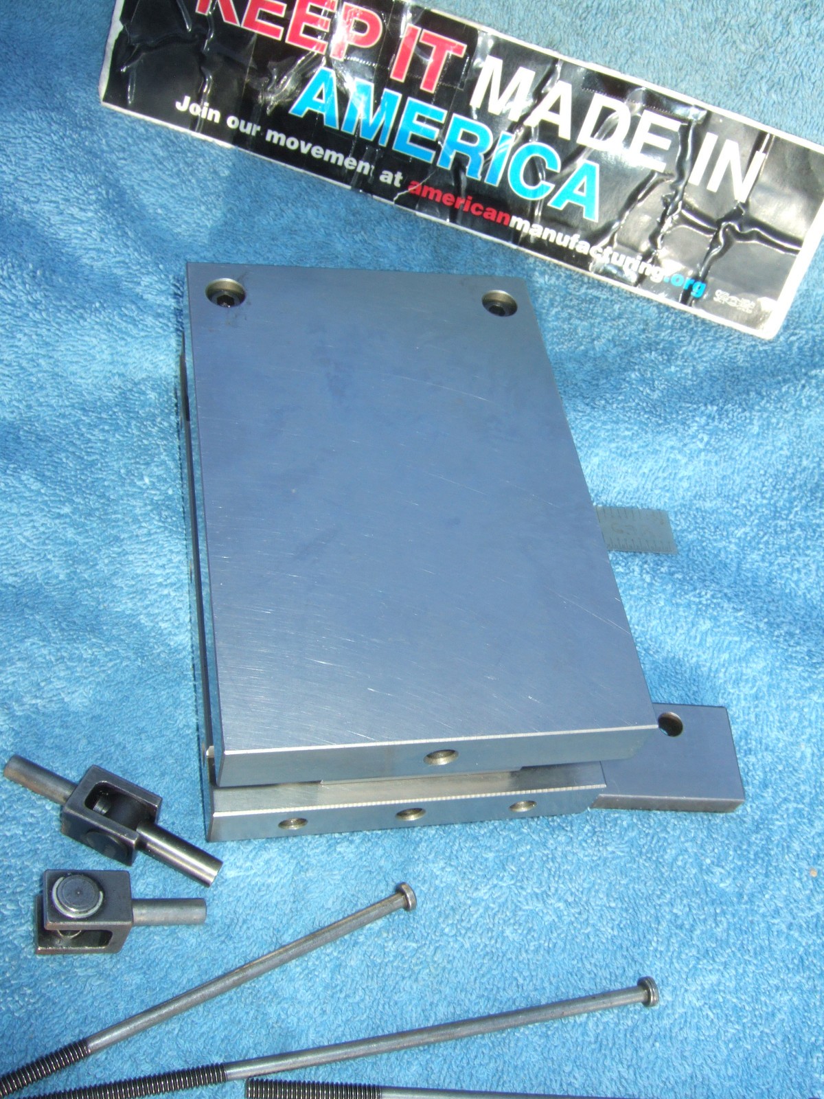 HERMANN SCHMIDT PNM4X6 Single Angle Adjustable Sine Plate Used $1150 WHEN NEW Q2