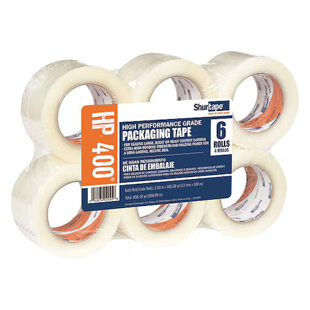 Shurtape 207845 Packaging Tape, 72Mm W, 100M L, Pk6