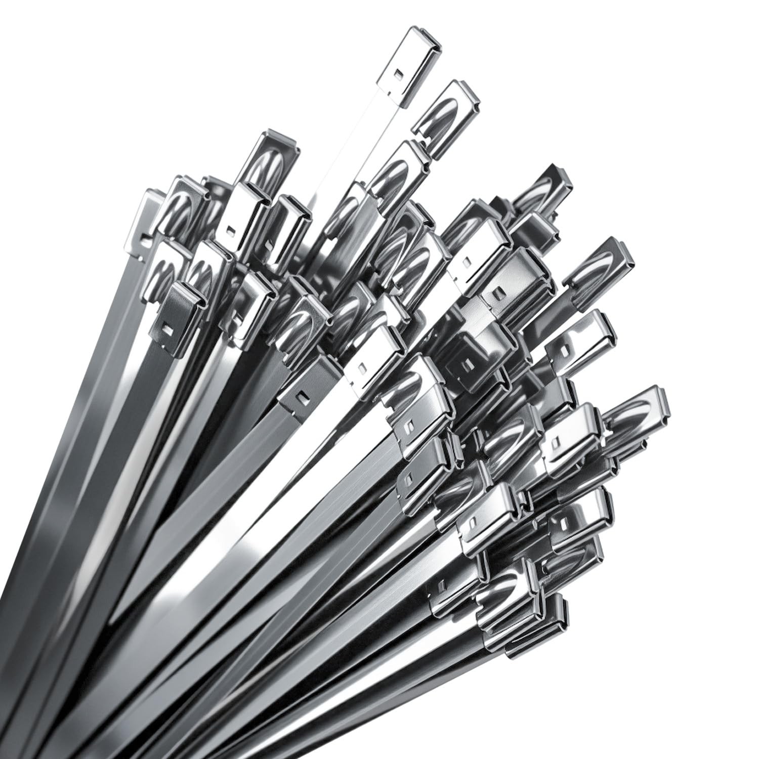 Stainless Steel Zip Ties 100PCS 11.8 Inch Heavy Duty Metal Self Locking Cable…