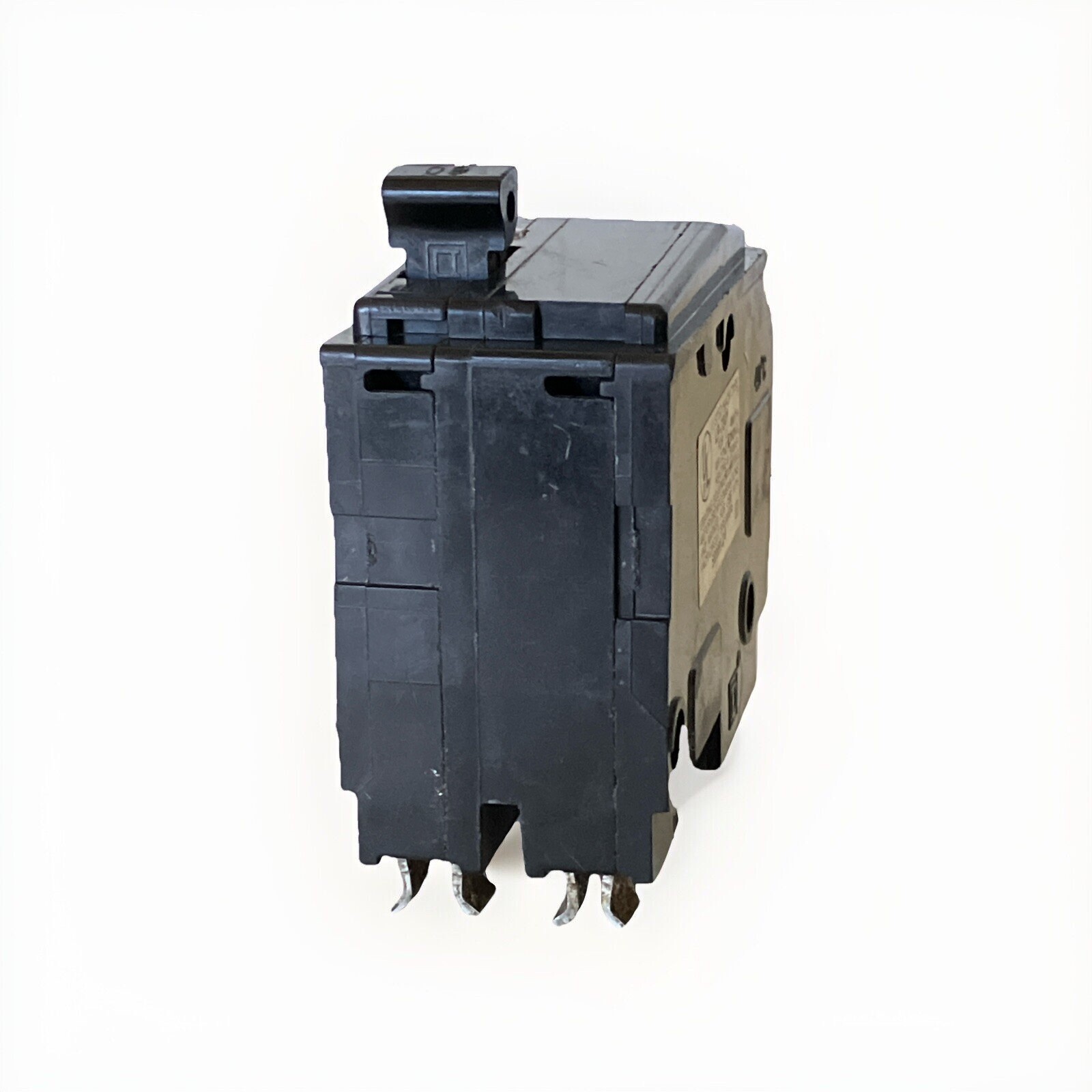 Square D Circuit Breaker QO 60A 2 pole Black Face QO260 Trip Flag Window