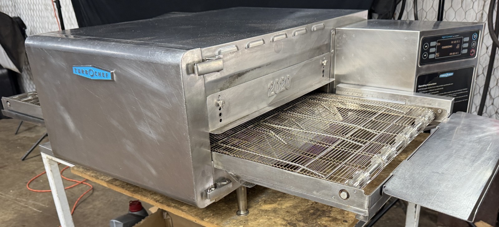 Turbochef HHC2020 High Speed Double Conveyor Pizza Oven Tested and Works