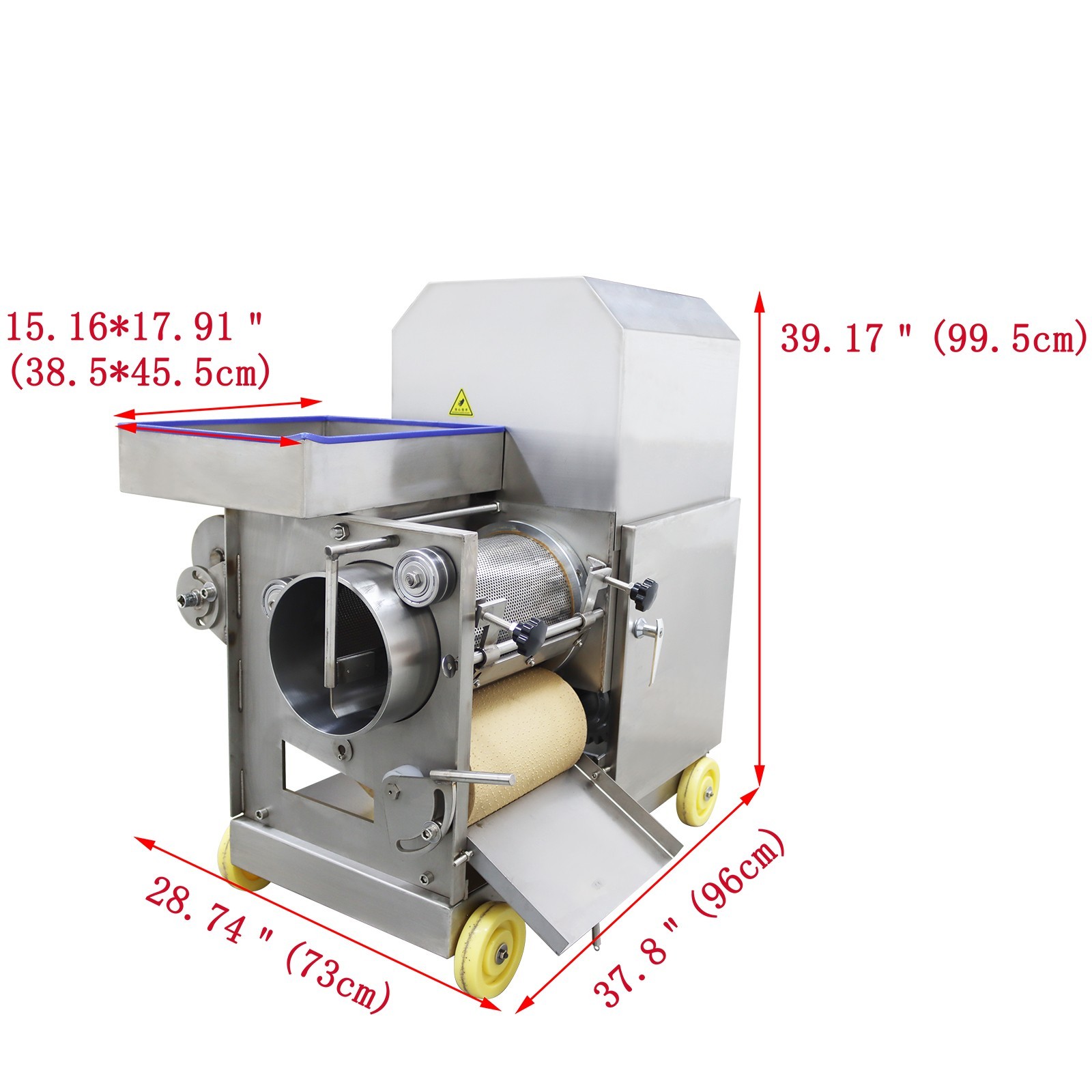 110V Fish Bone Separator Electric Fish Meat Mincer 200KG/H Output 2.95HP/2.2KW