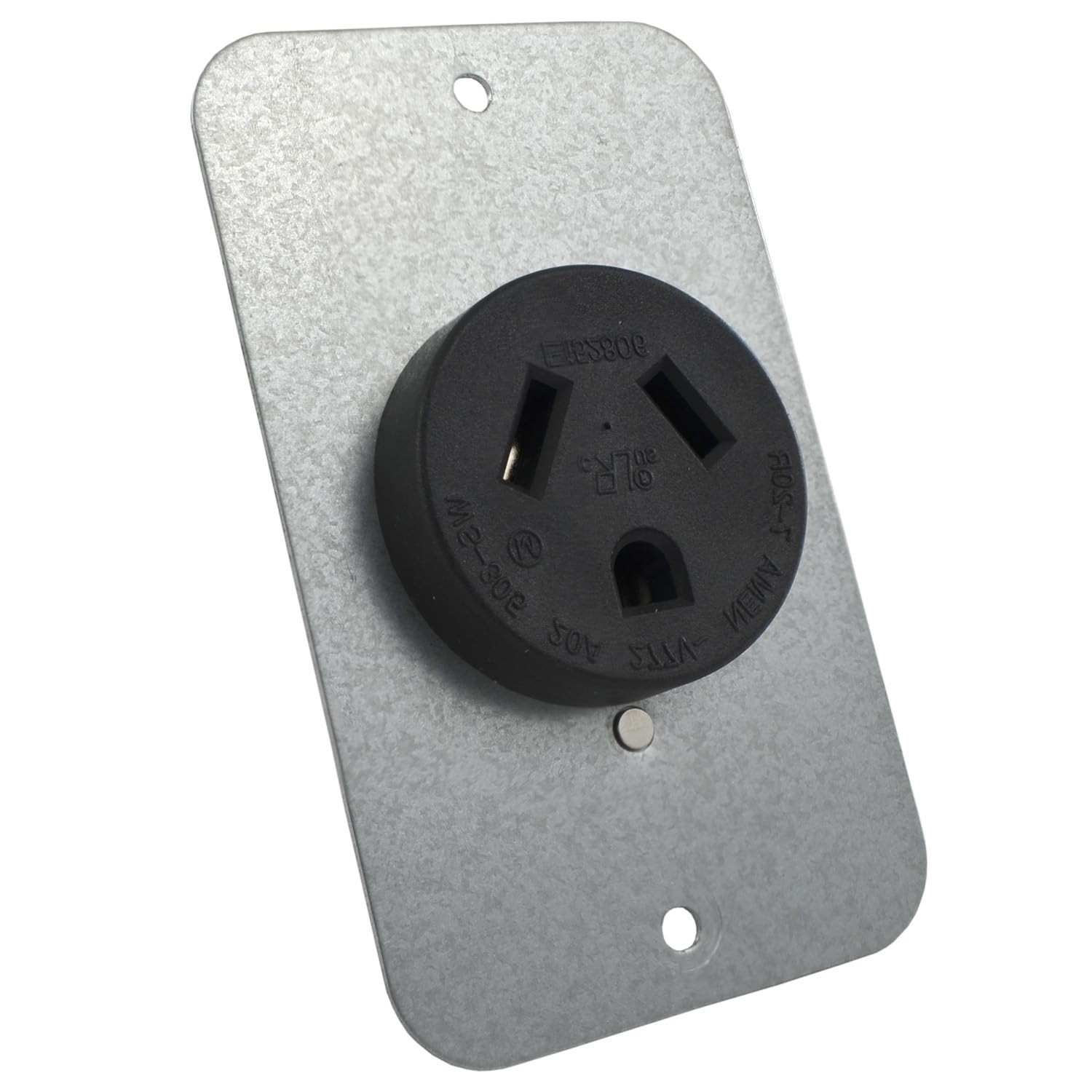 Conntek 80303 Flash Mount Receptacle 20A 277V NEMA 7-20R Black