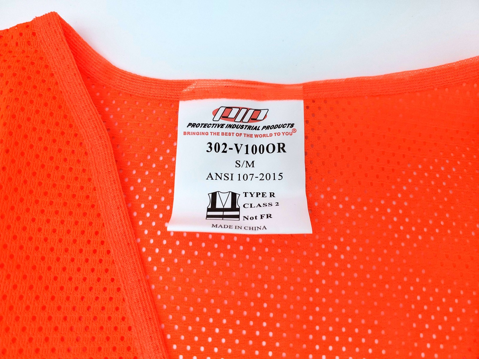 PIP Hi-Visibility Safety Vests Small / Medium Orange ANSI R 302-V100OR Pack of 5