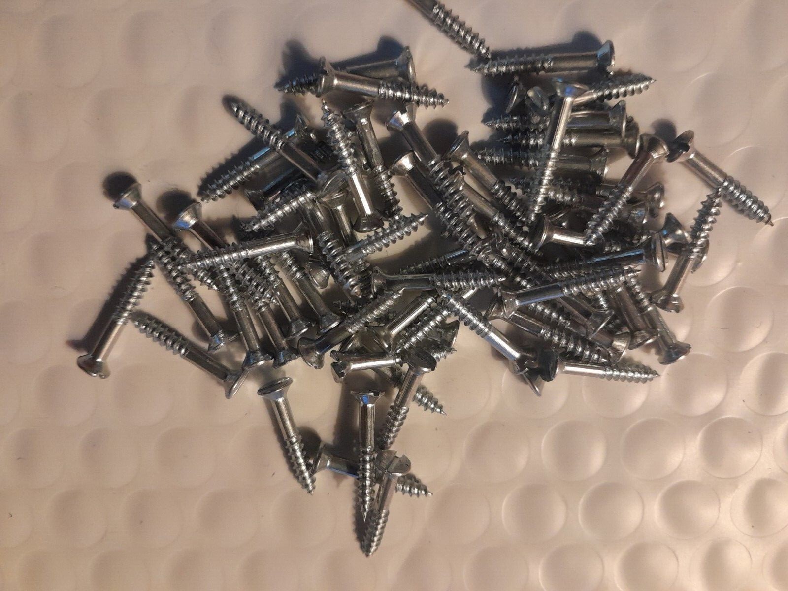 #4 x 3/4″ FLAT HEAD SLOTTED WOOD SCREWS STEEL ZINC SELECT QTY