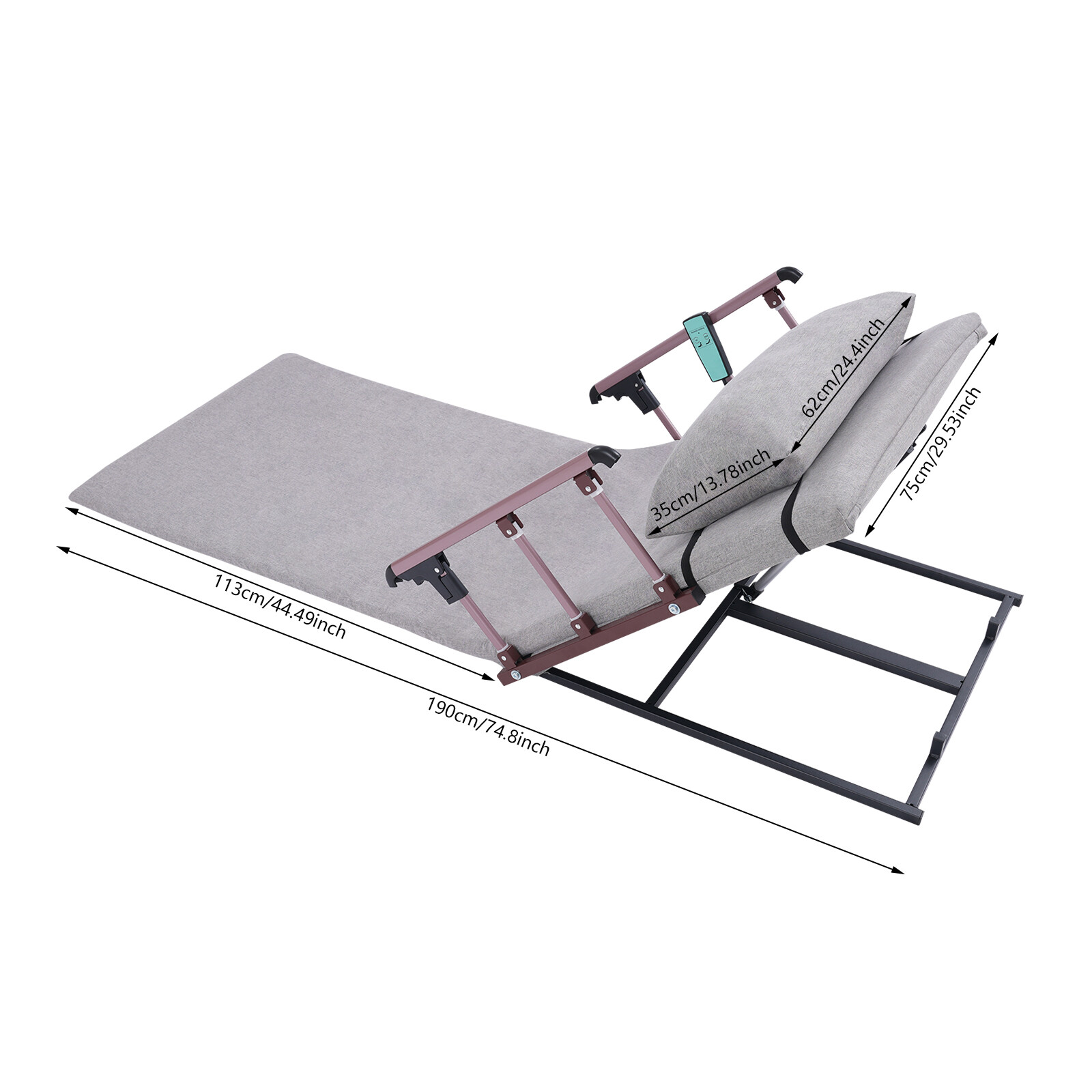Electric Lifting Bed Backrest Elderly Adjustable Back Rest ed Sitting Backrest