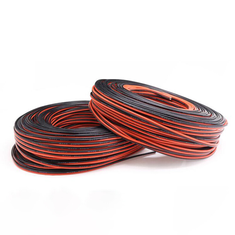 Twin 2-Core Flexible Silicone Cable 8/10/12/14/16/18/20/24/26AWG Wire Red-Black