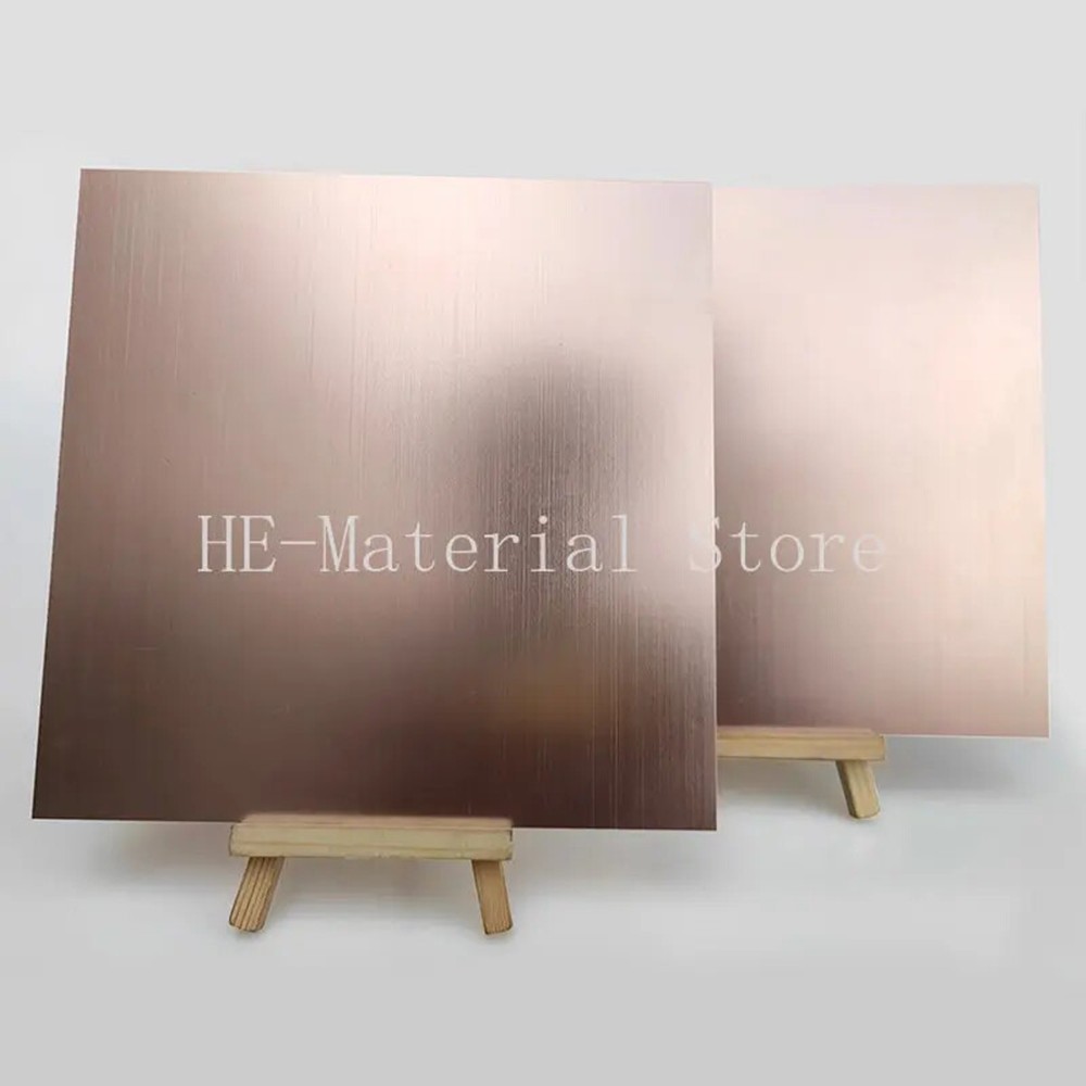 Rose Gold Brushed Anodized Aluminum Alloy Board Flat Plate CNC Metal Oxide Sheet