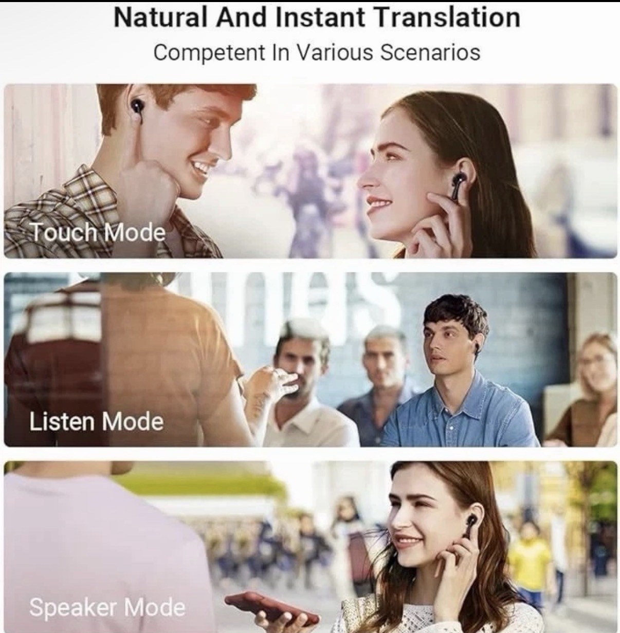 Timekettle M3 Language Translator Earbuds Two-Way Translator Device Black