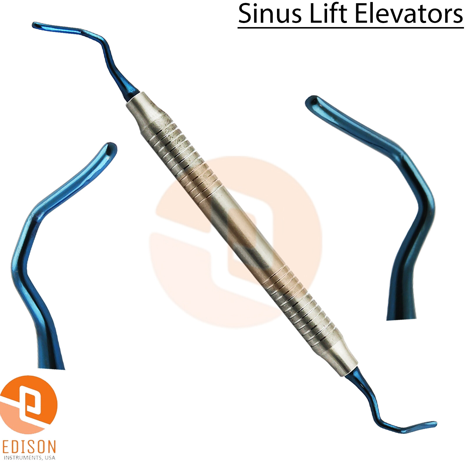 Titanium 5Pcs Dental Sinus Lift Curettes Antralplasty Implant Oral Surgery Inst