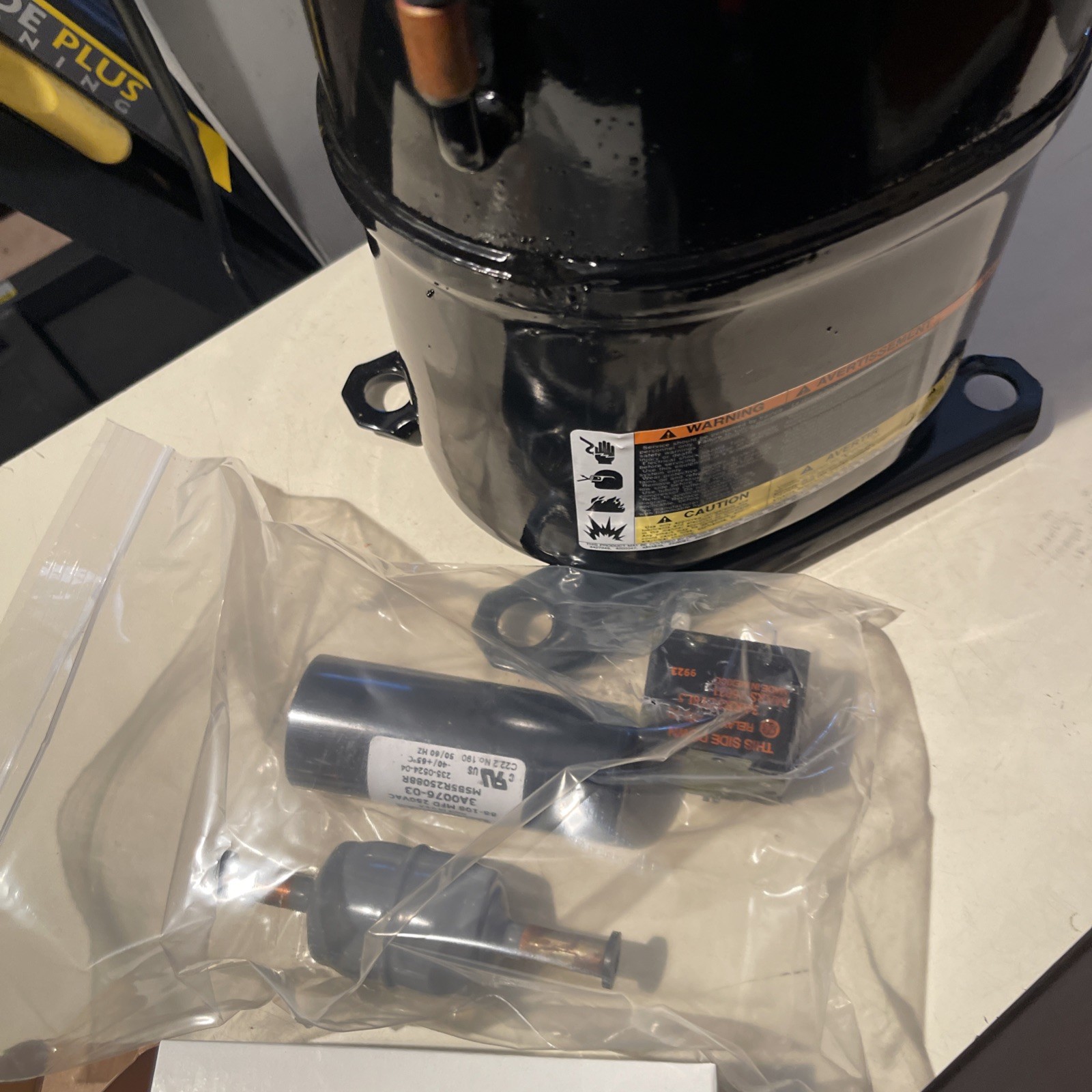 Copeland Compressor Kit. New. Model RS64C2E Serial 05417941D.