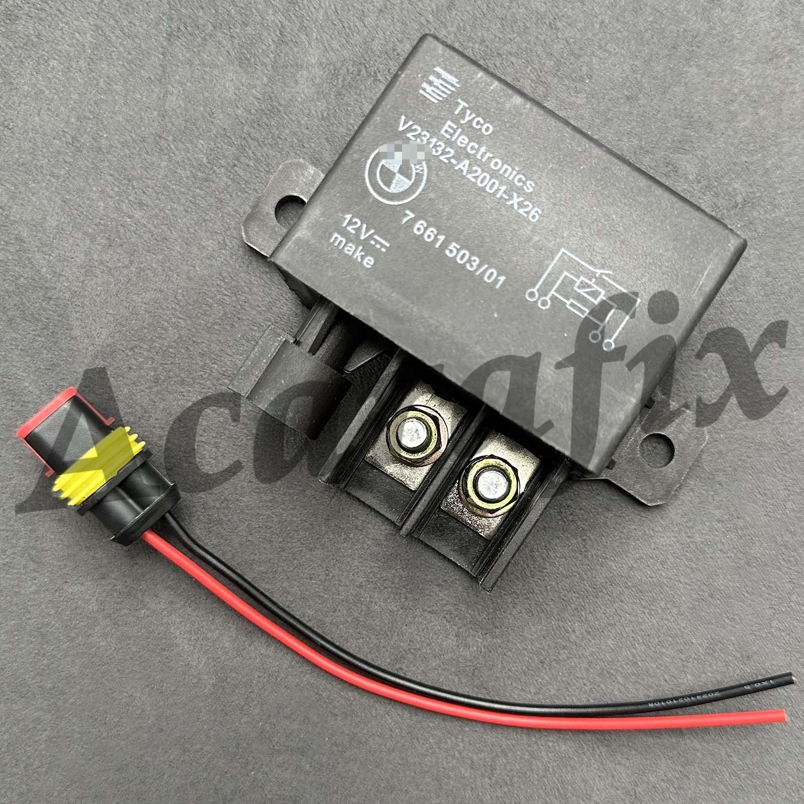 Brand New 12VDC DC Relay With Cable V23132-A2001-X26 for BMW