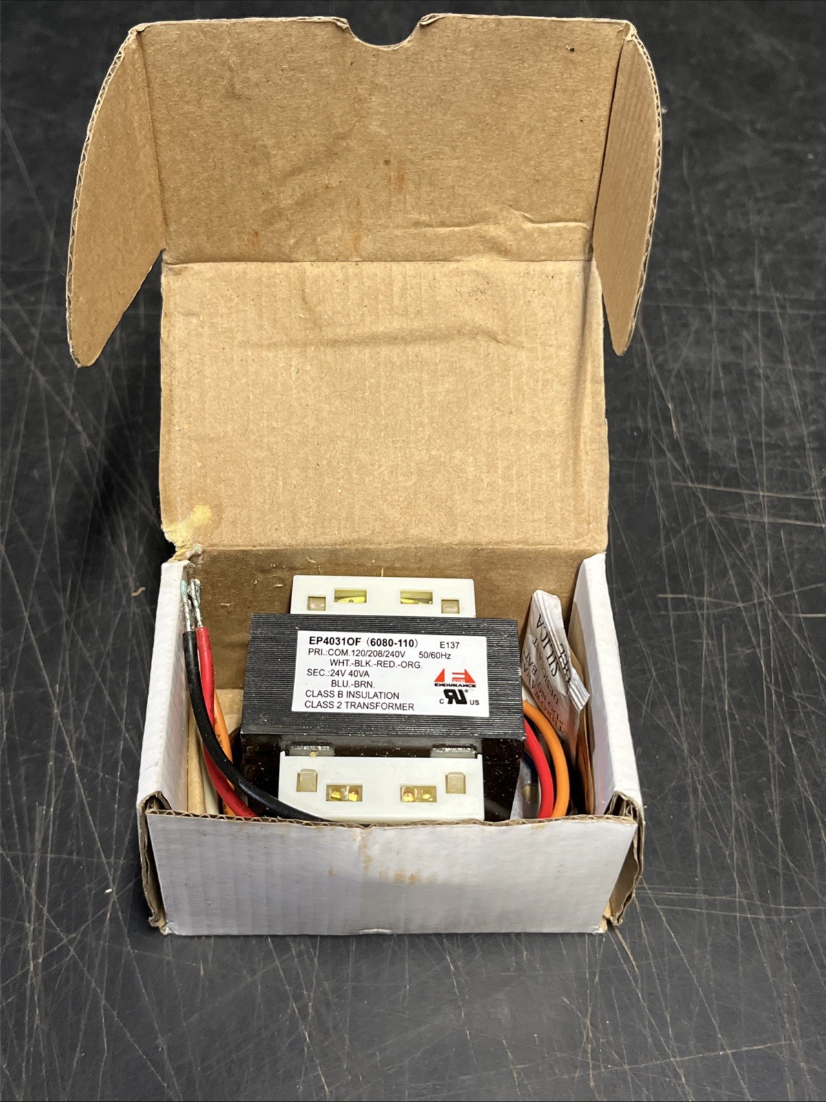 Control Transformer For 24, 12, Or 2.5 Volts AC Control System EP4031OF Class 2