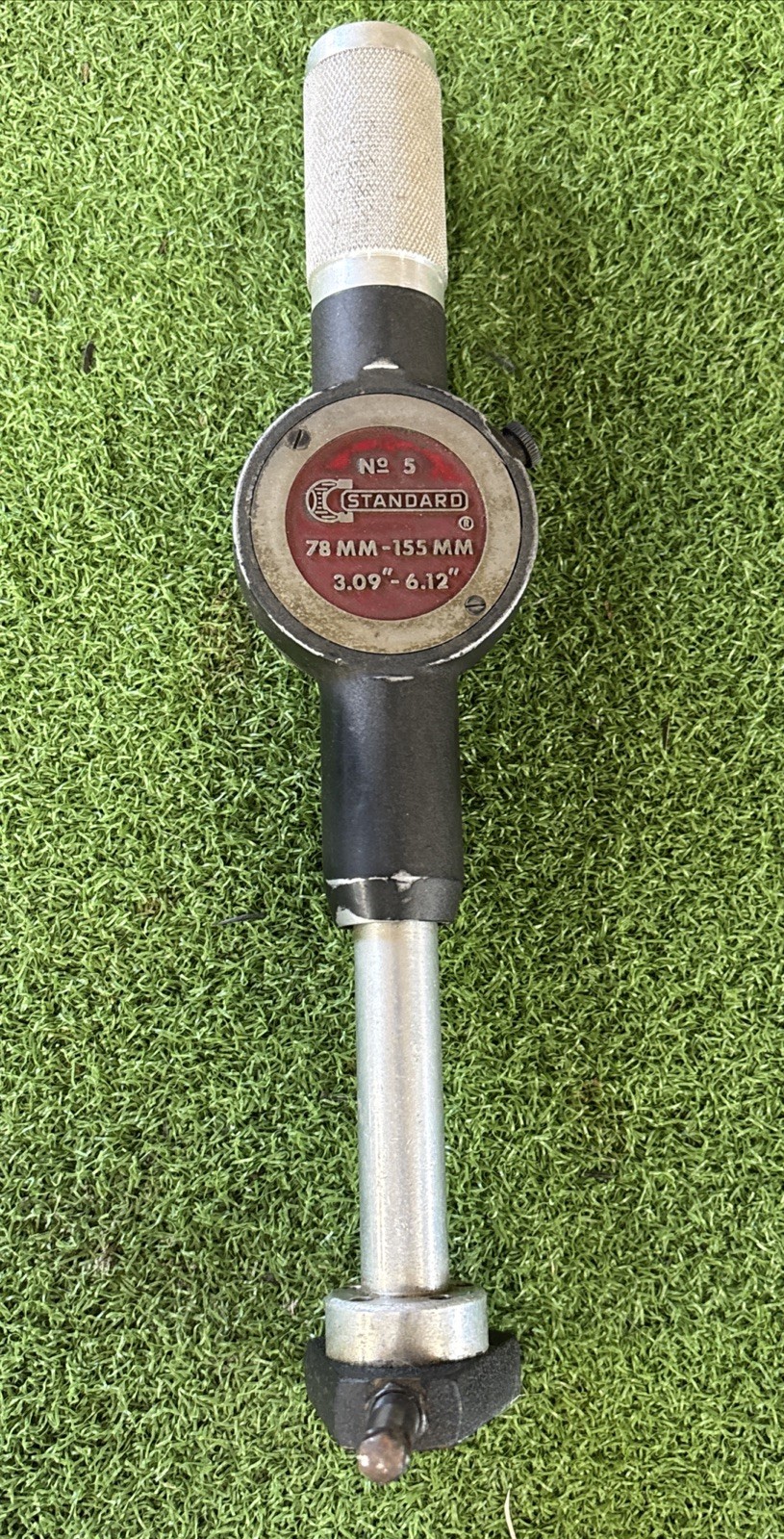 Vtg Standard Gage Co. No. 5 Dial Bore Gage 3.09”- 6.12” w/ Extension –
