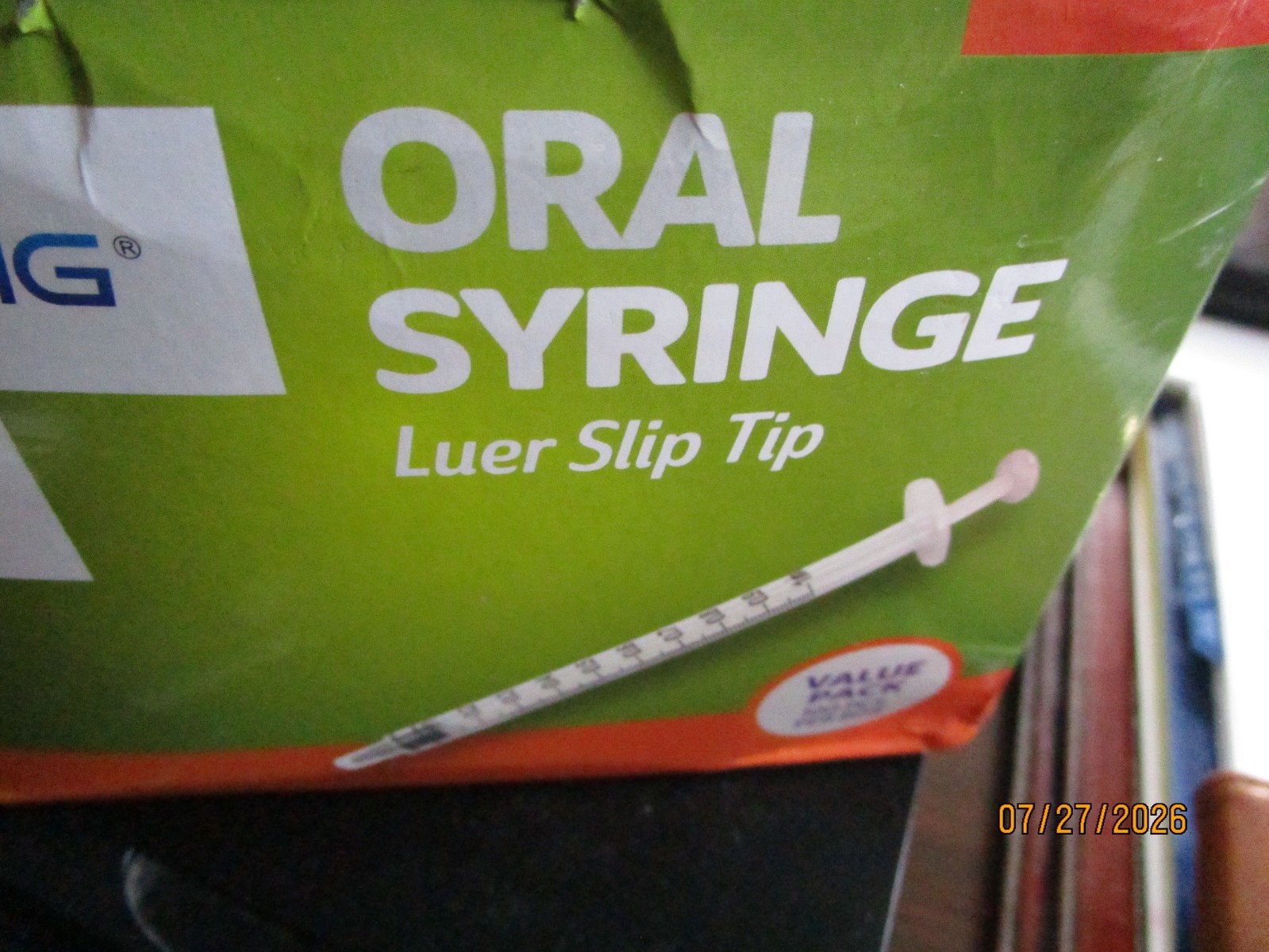 Box of 92 New Sealed Brandzig 1ML Sterile Oral Syringes, Luer Slip Tip no needle
