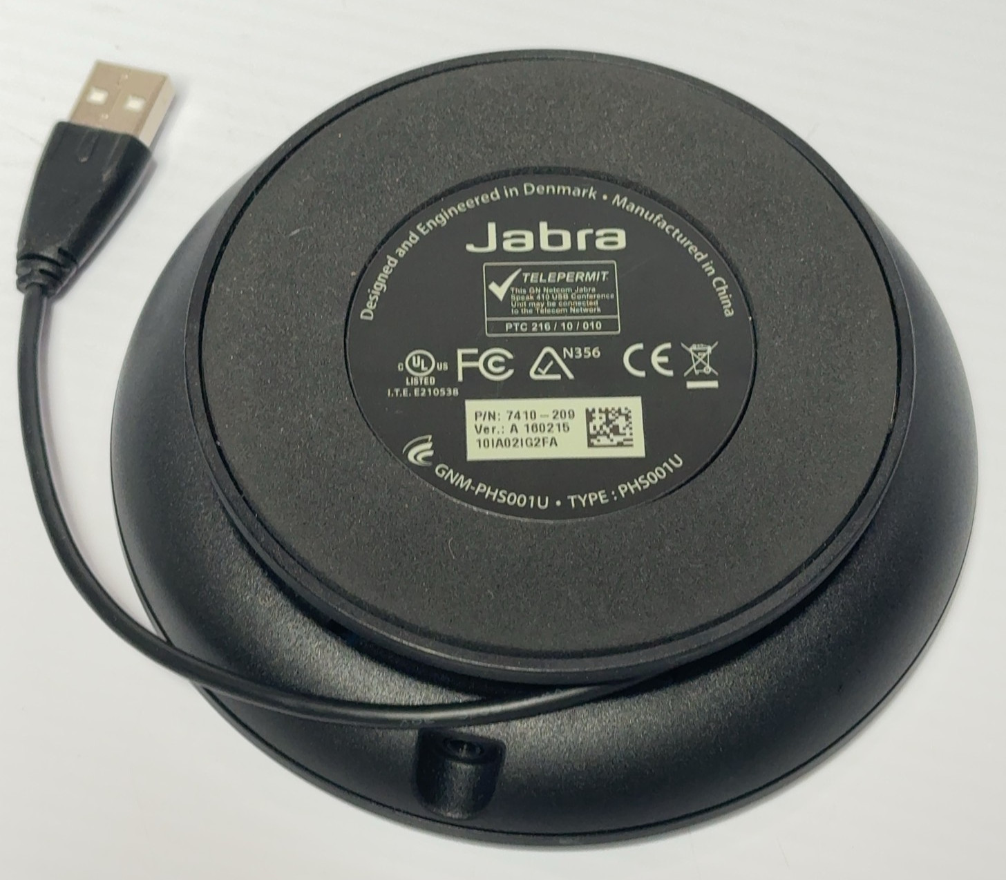 Jabra Speak 410 MS USB Conferencing Speakerphone PHS001U w/ Case