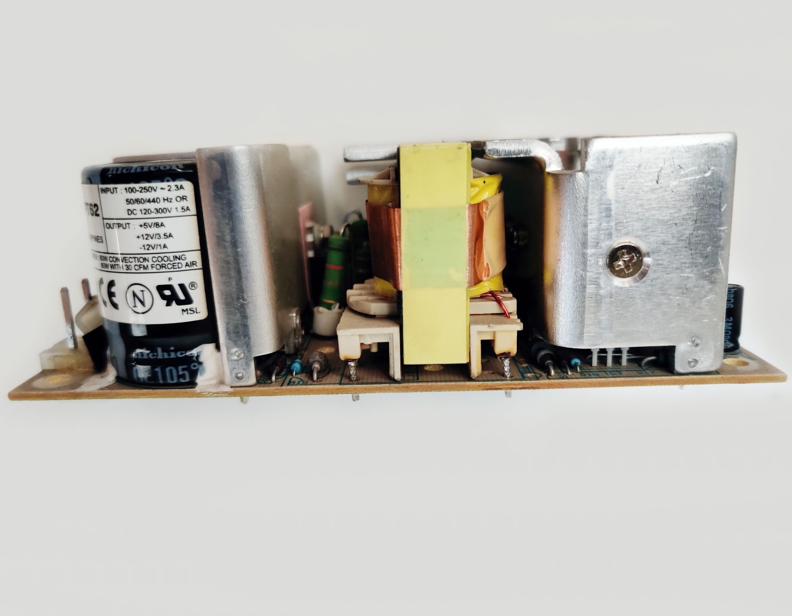 ASTEC LPT62 60W Switching Power Supply 5V/8A 12V/3.5A -12V/1A Tested Varian 300