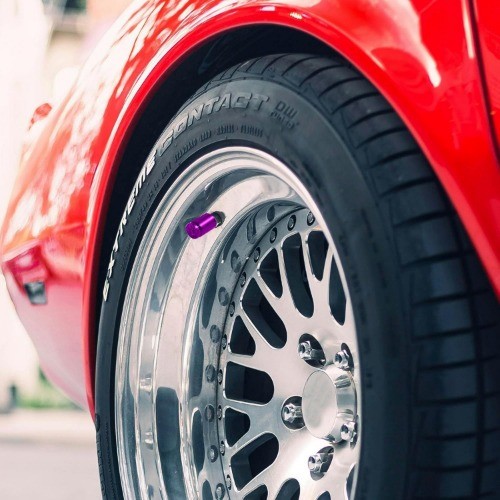 6-Pack Universal Bullet Valve Stem Caps, Aluminum Alloy Du Color: 6 PCS Purple