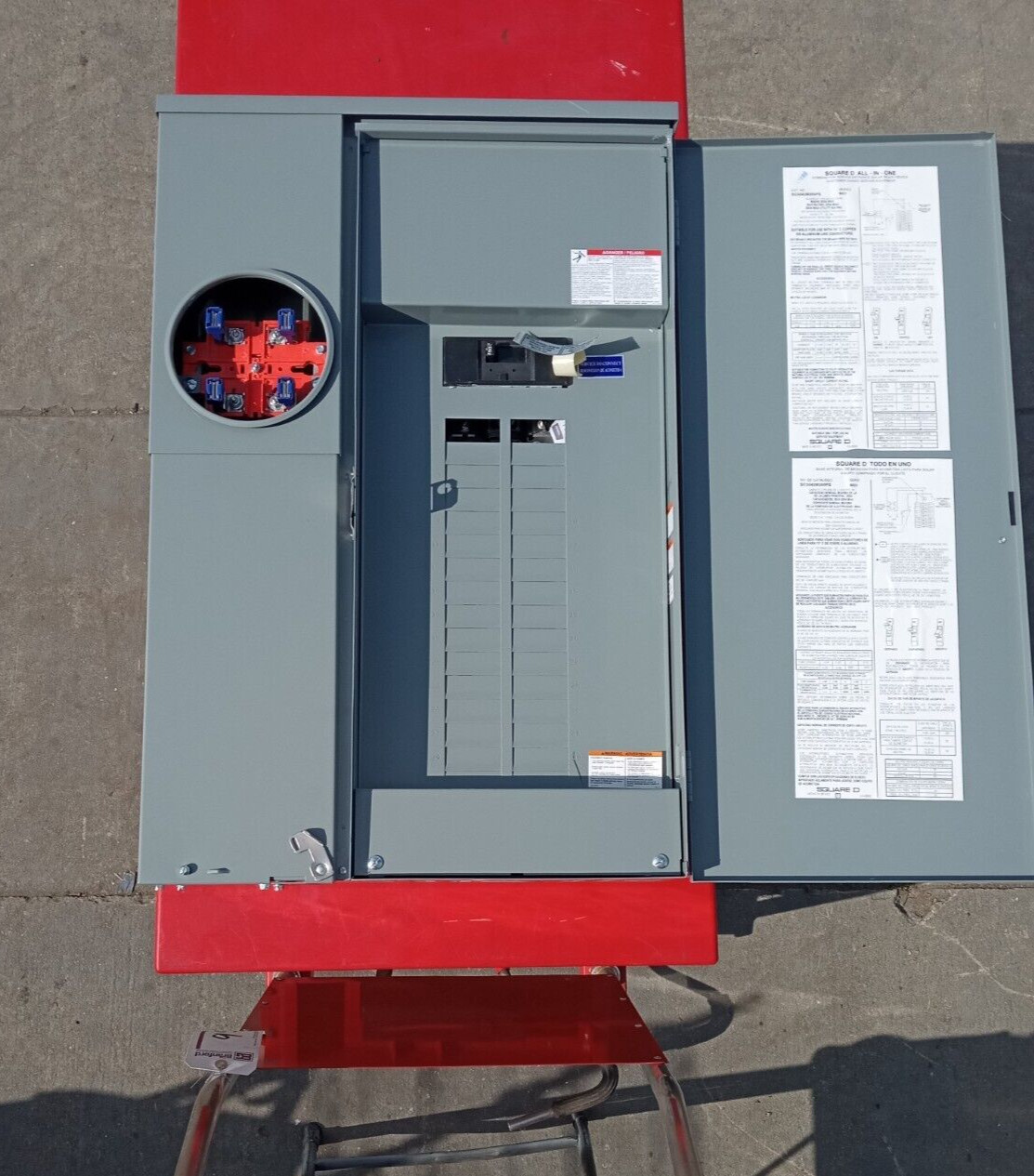 Square D SC3042M200PS N3R Combo Service Entrance, 225A, 120/240V 1Ph 3W