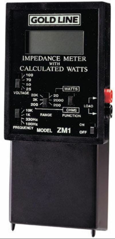 Goldline ZM1-GOLDLINE Impedance Meter