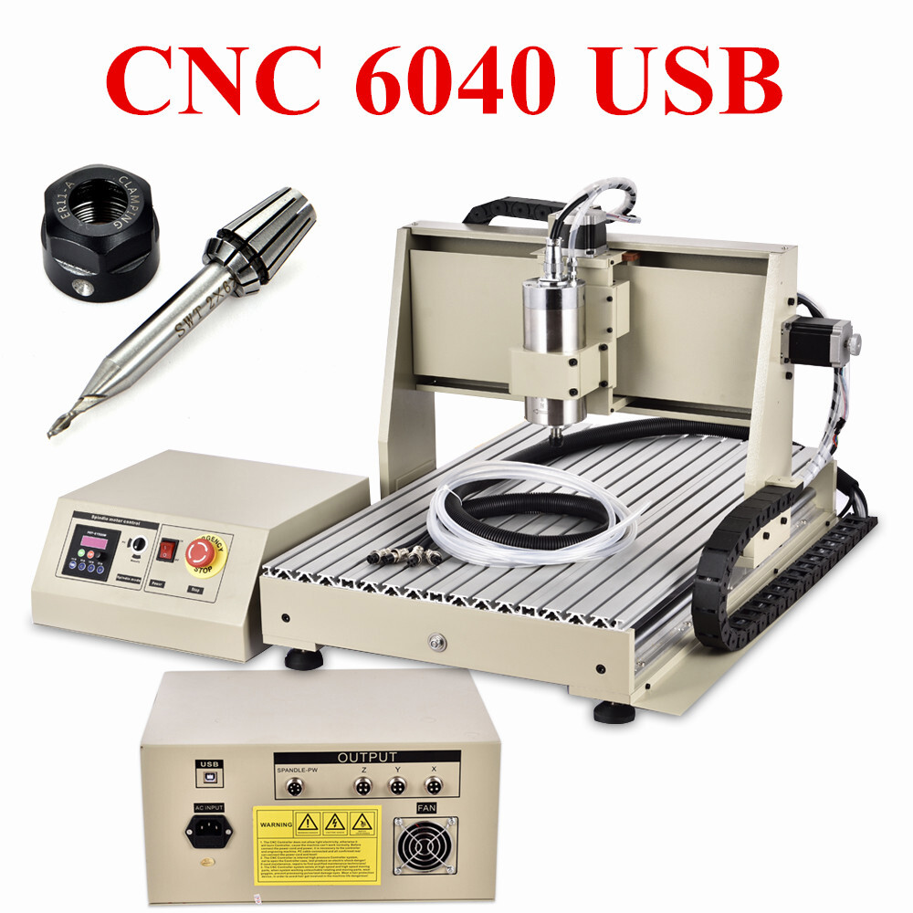 USB 3/4 Axis 6040/6090 CNC Router Engraver VFD Engraving Milling Machine Cutter