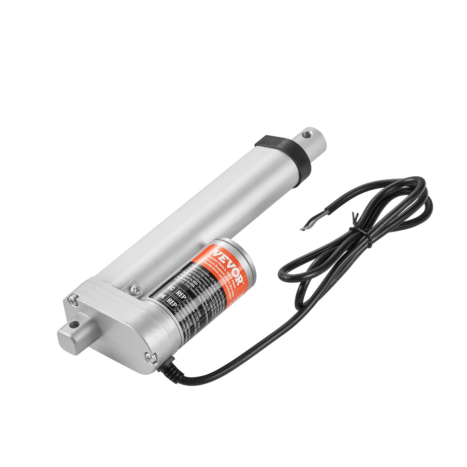 VEVOR Linear Actuator 12V 4 Inch High Load 330lbs/1500N 0.19″/s IP54 Protection