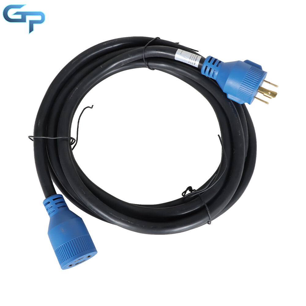 30 Amp Inlet Box & Generator Power Cord 4 Prong NEMA L14-30P/L14-30R 15 Feet