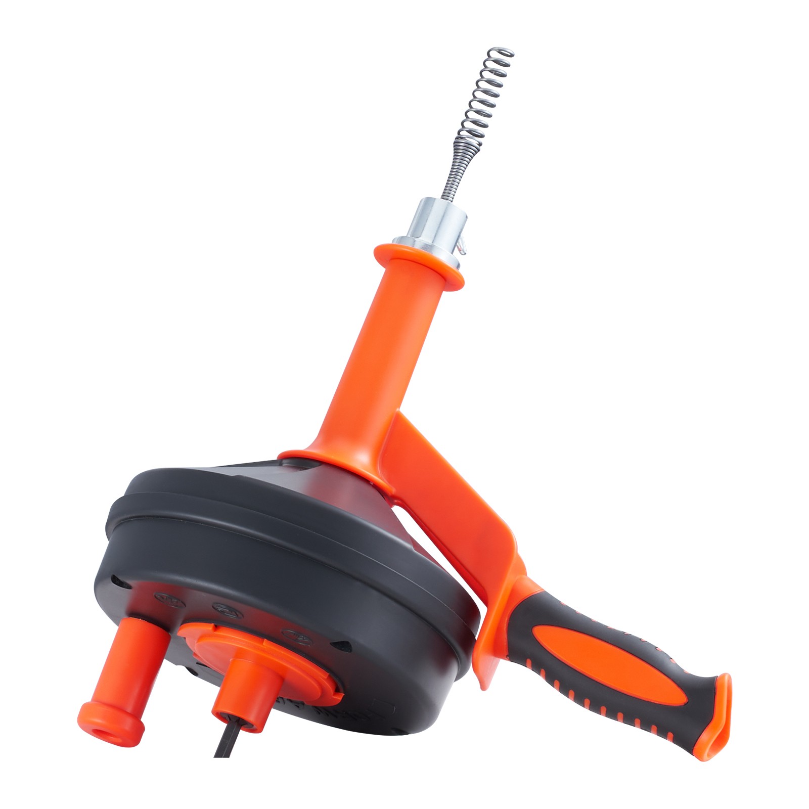 VEVOR Drain Clean 25ft 1/4″ Drum Plumbing Drain Snake Clog Remover Manual-feed