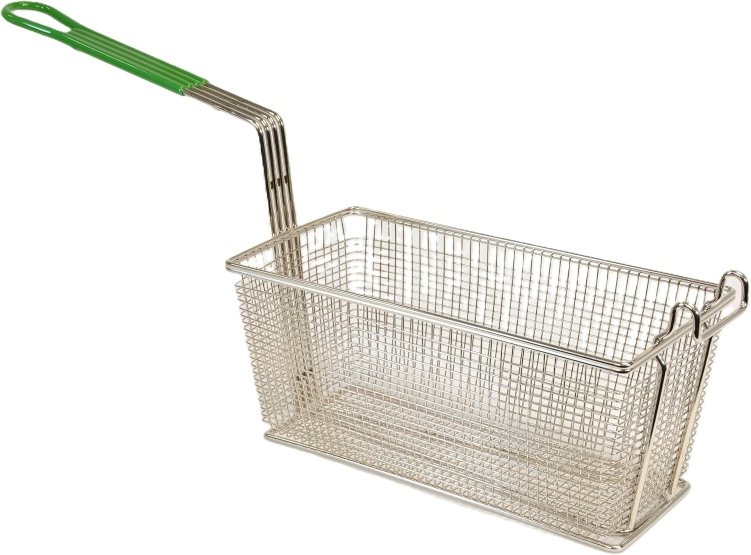 Prince Castle Commercial Fry Basket, 13.25″ X 6.5″ X 5.81″, Wire Mesh 678-P