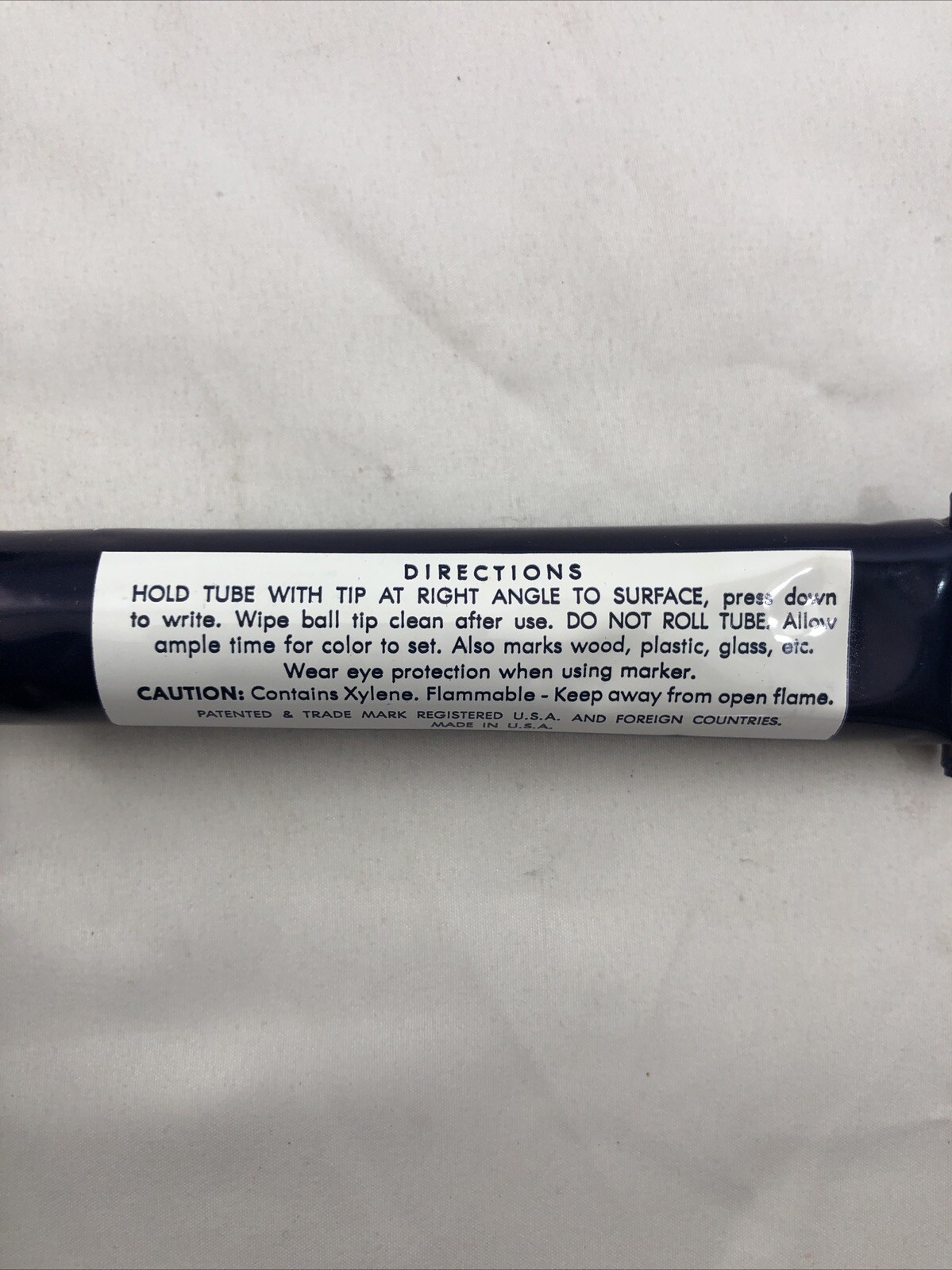New NISSEN Metal Marker in Yellow 5/64″ in Original Box Low Chloride NOS