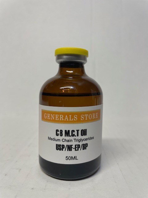 MCT Oil – C8, USP/NF (EP/BP) FCC KOSHER -100ml Vial
