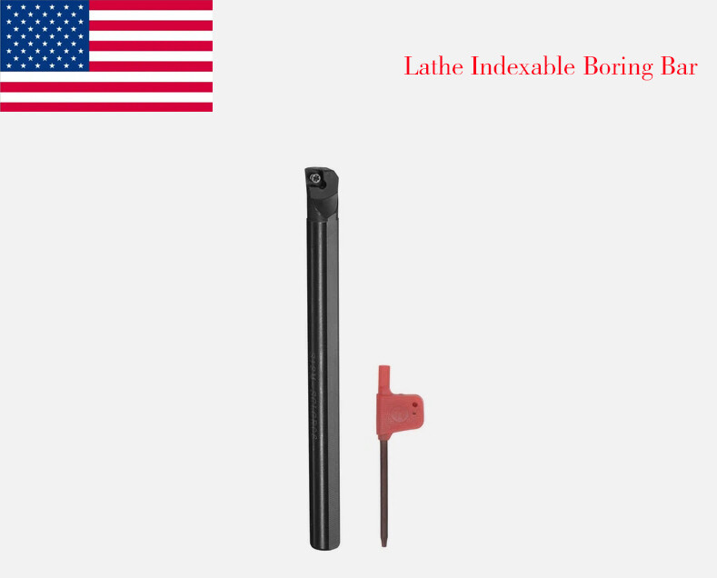 95° 1/2″ SHANK 7″ LONG Lathe Indexable Boring Bar S08-SCLCR-2 Turning Holder USA